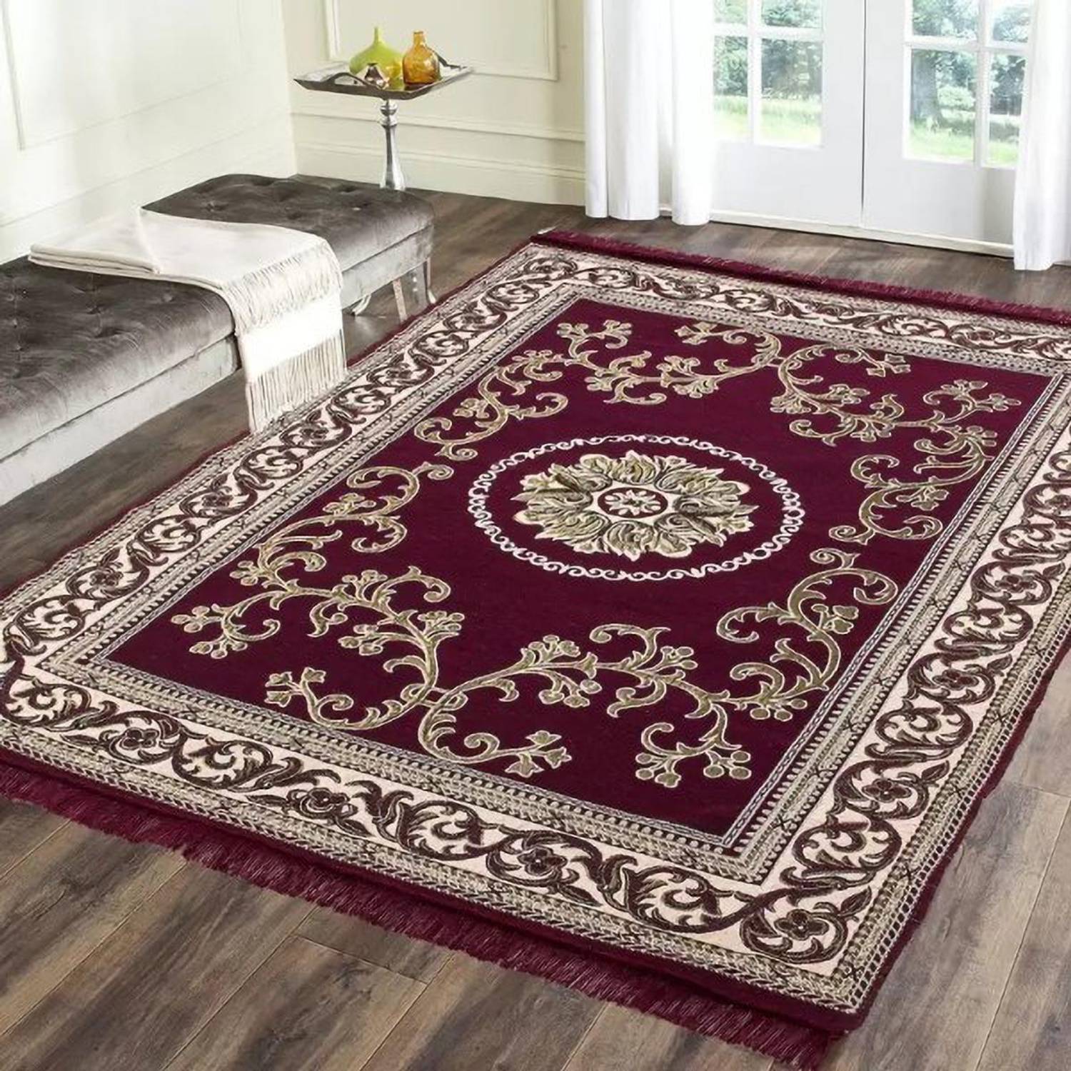 NCS Acrylic Floor Mat (Maroon, Large)