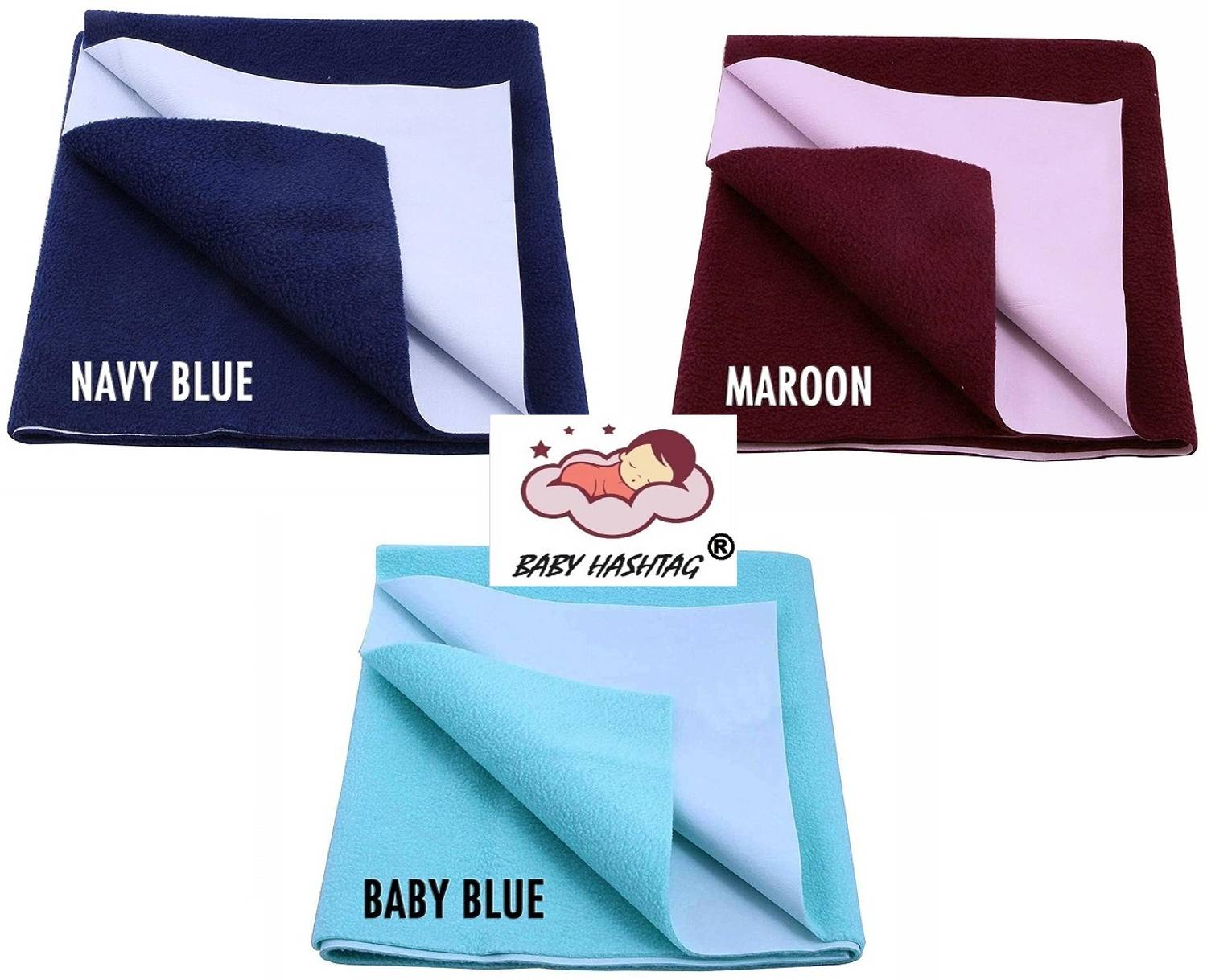 Baby Hashtag Cotton Baby Bed Protecting Mat