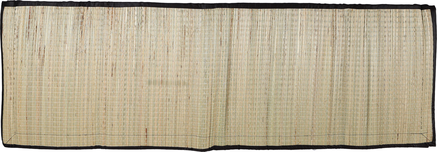 Image of MY HOME MY LIFE Jute Chatai Mat ((Black Cotton Fabric) 4 X 6 FT, Large)