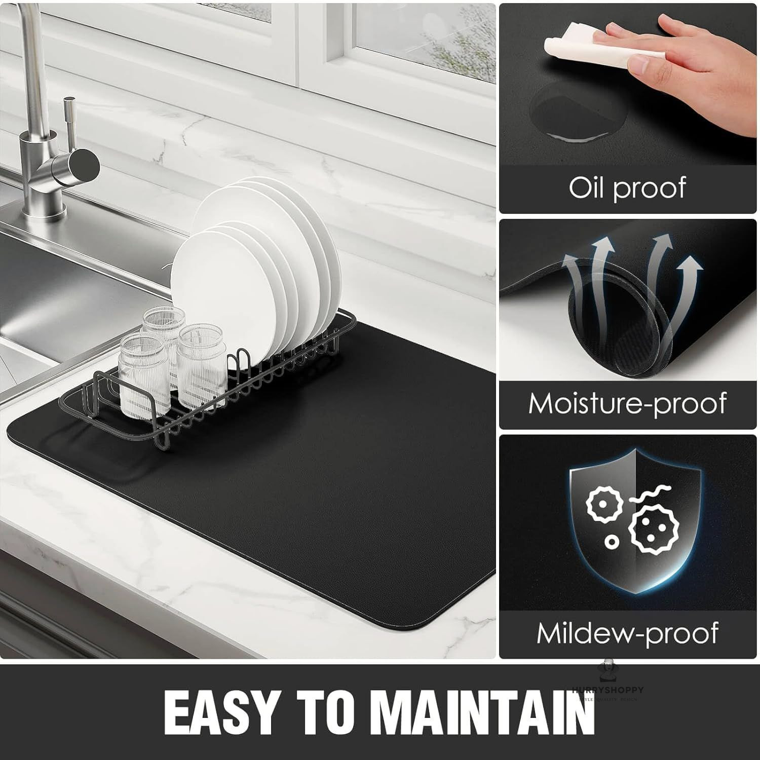 Image of HurryShoppy Rubber Kitchen Mat