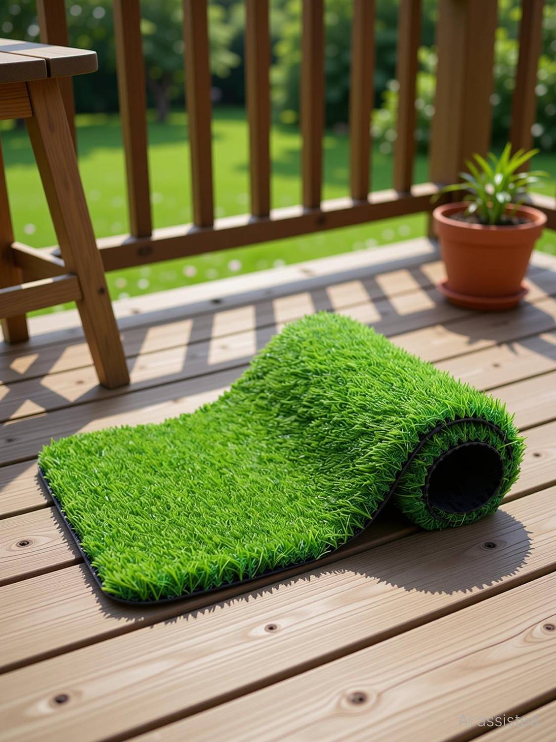 AAVAHAN Artificial Grass Door Mat