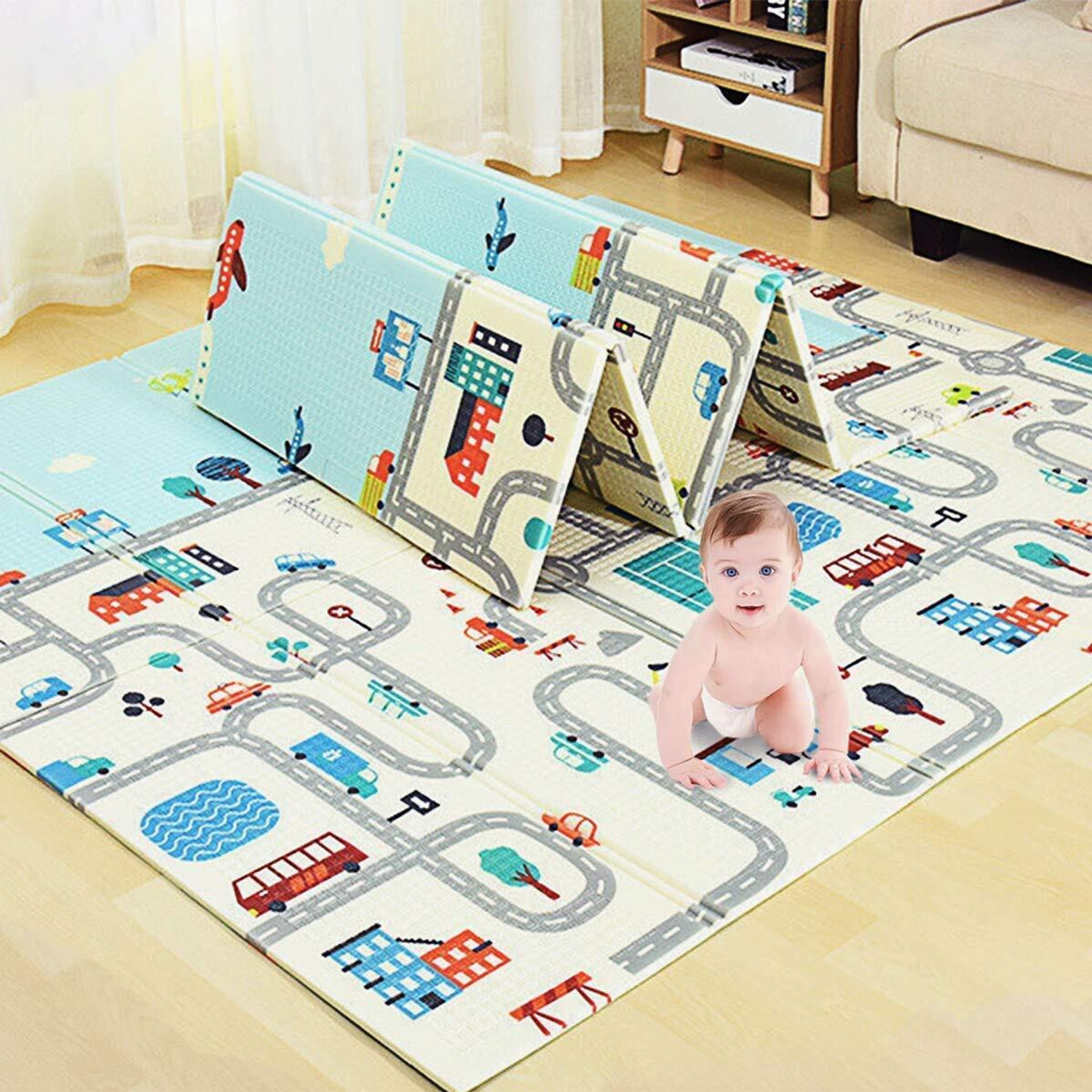 Image of RRK IMPORT AND EXPORT Microfiber Baby Play Mat