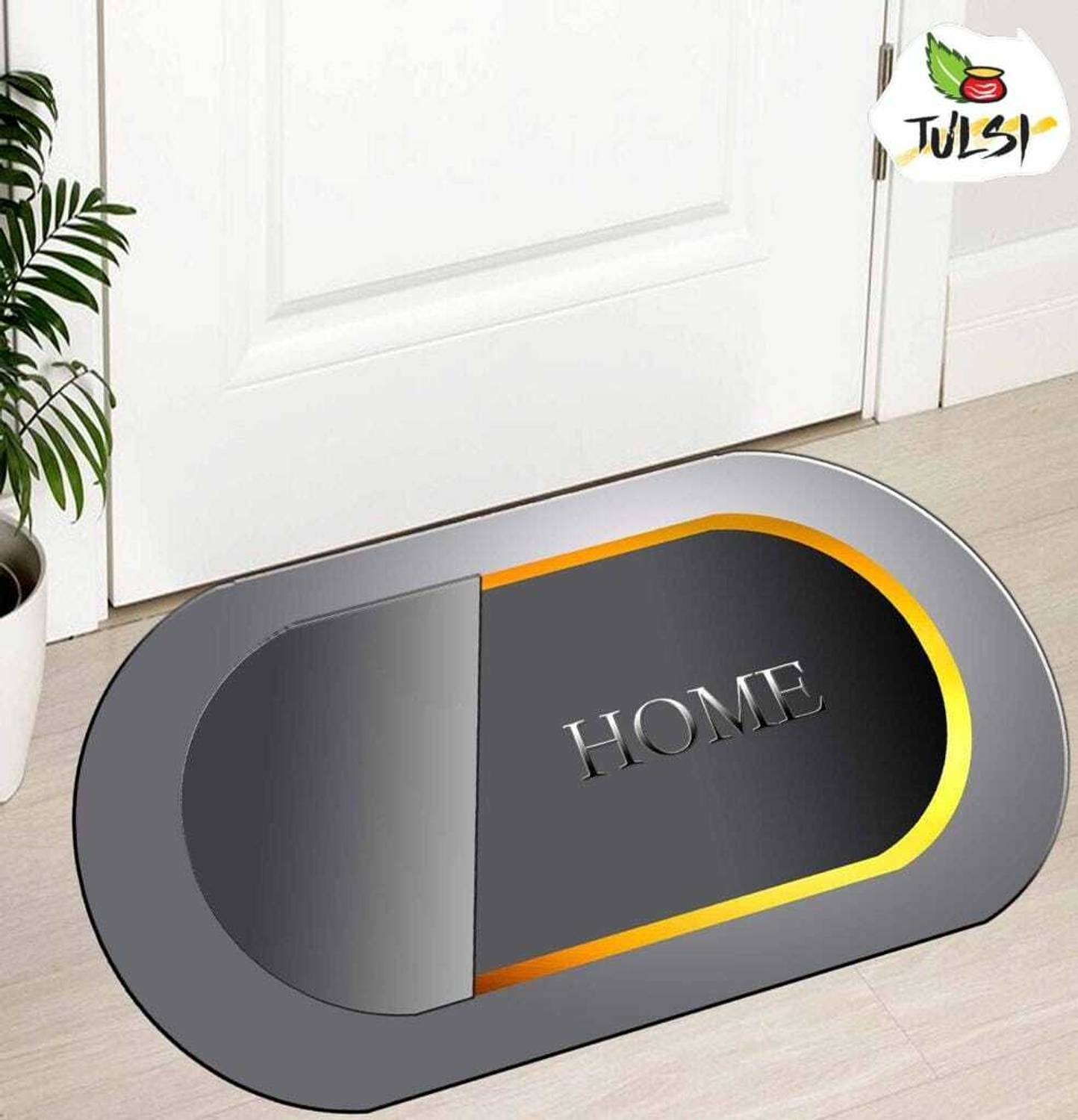 Shoppingzone Rubber, Velvet Bathroom Mat