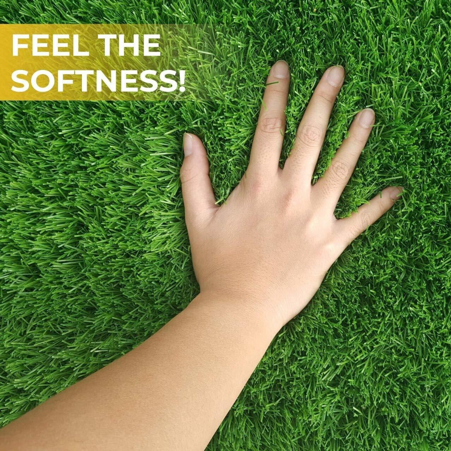 Image of AAVAHAN Artificial Grass Door Mat