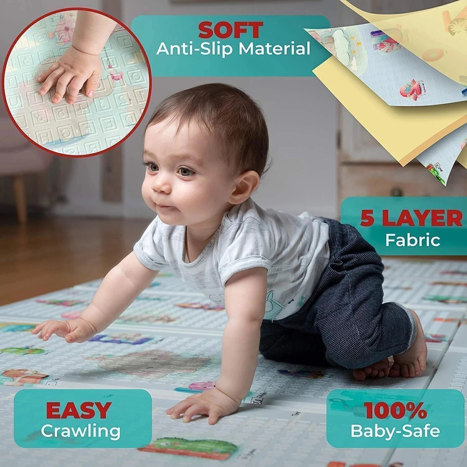 Image of CARPET KINGDOM Cotton Baby Play Mat