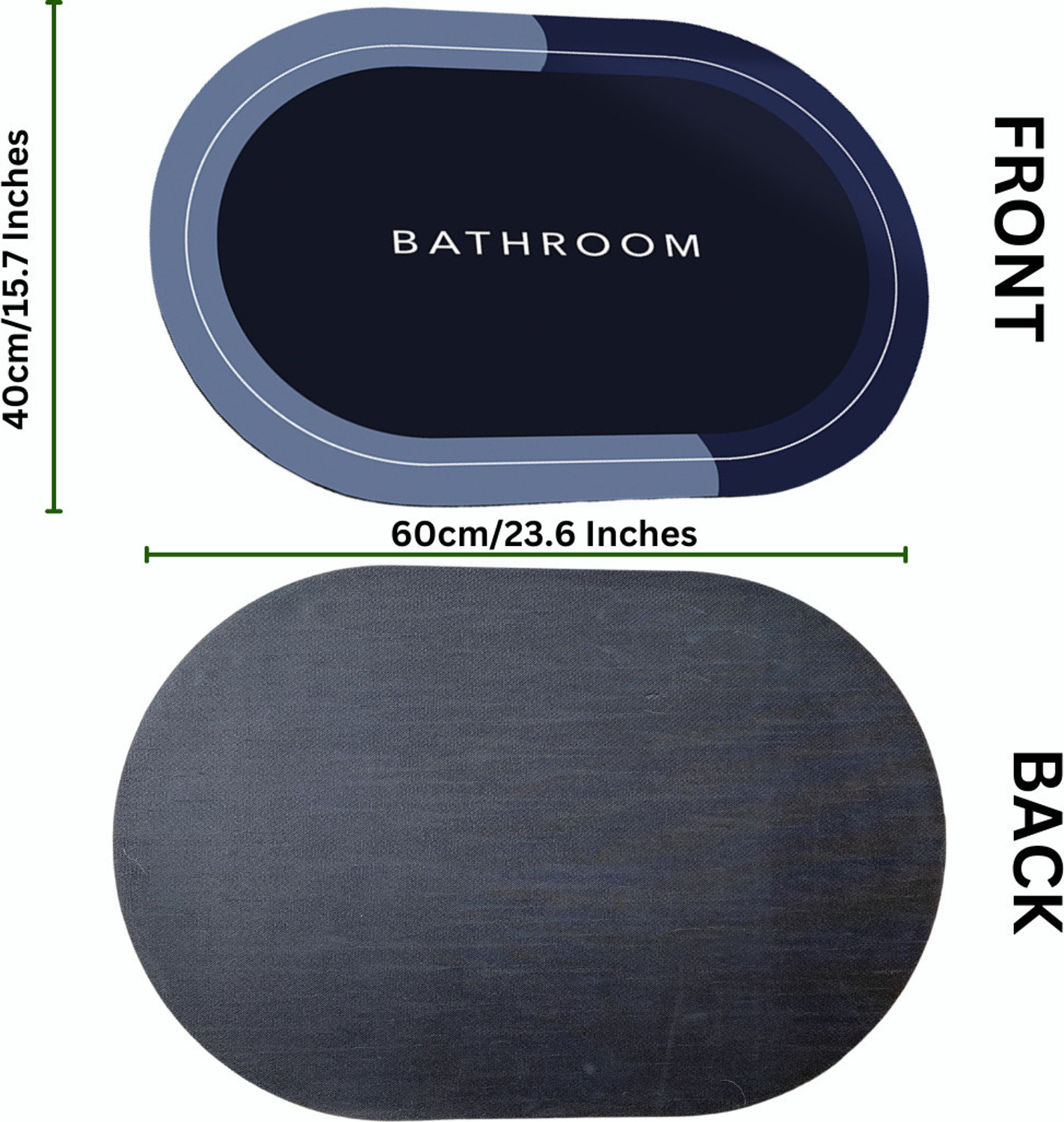 Image of HAVANISH Rubber Bathroom Mat
