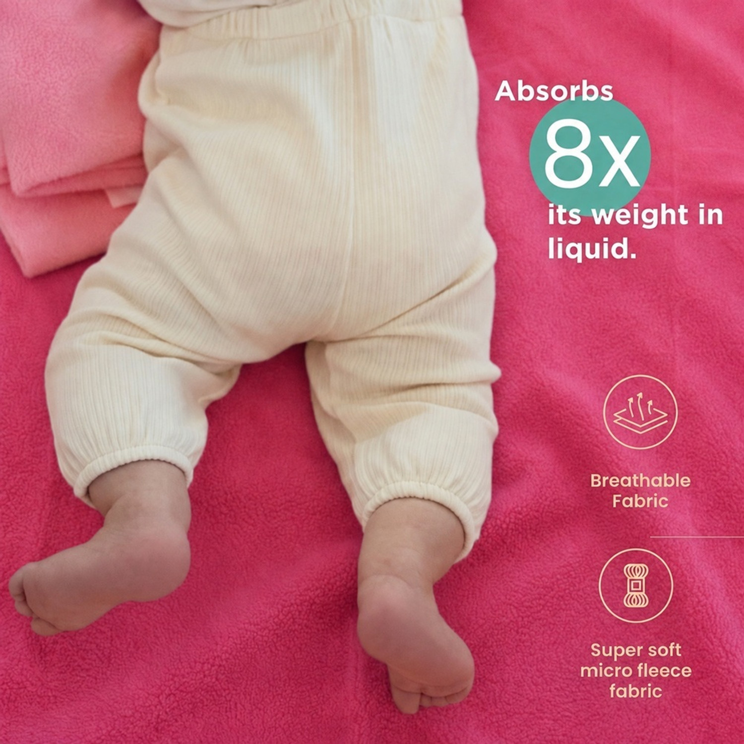 Image of TIDY SLEEP Fleece Baby Bed Protecting Mat