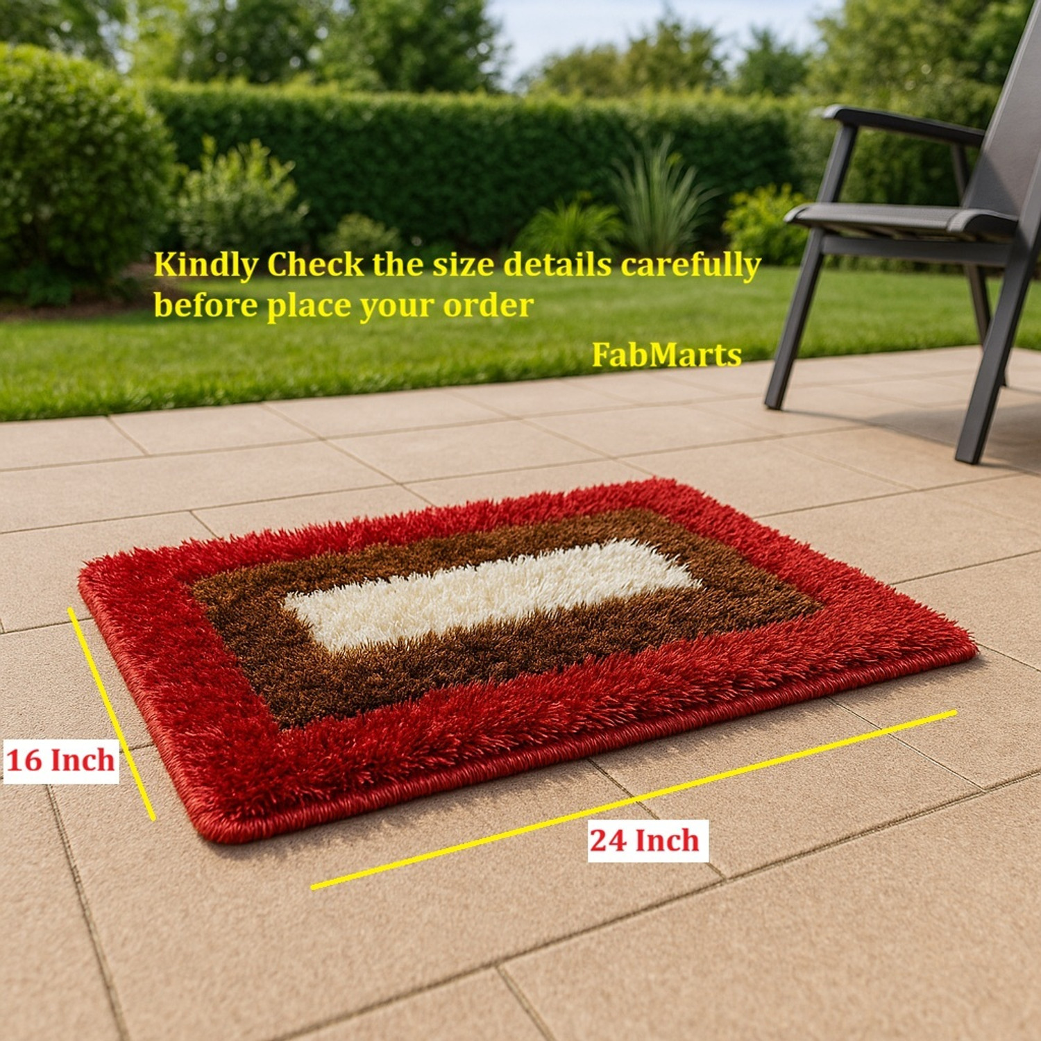 Image of FABMARTS PVC (Polyvinyl Chloride) Door Mat