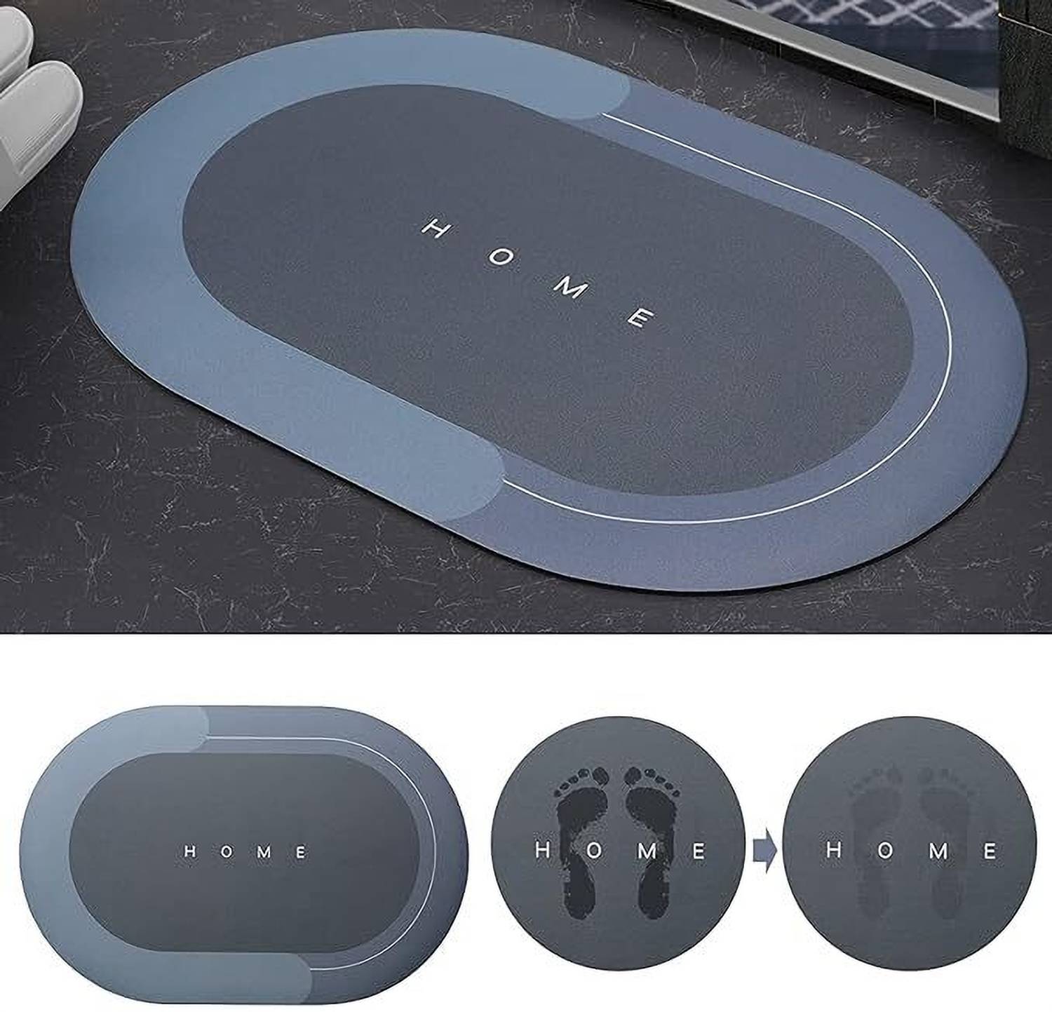 Ayansh Rubber Bathroom Mat