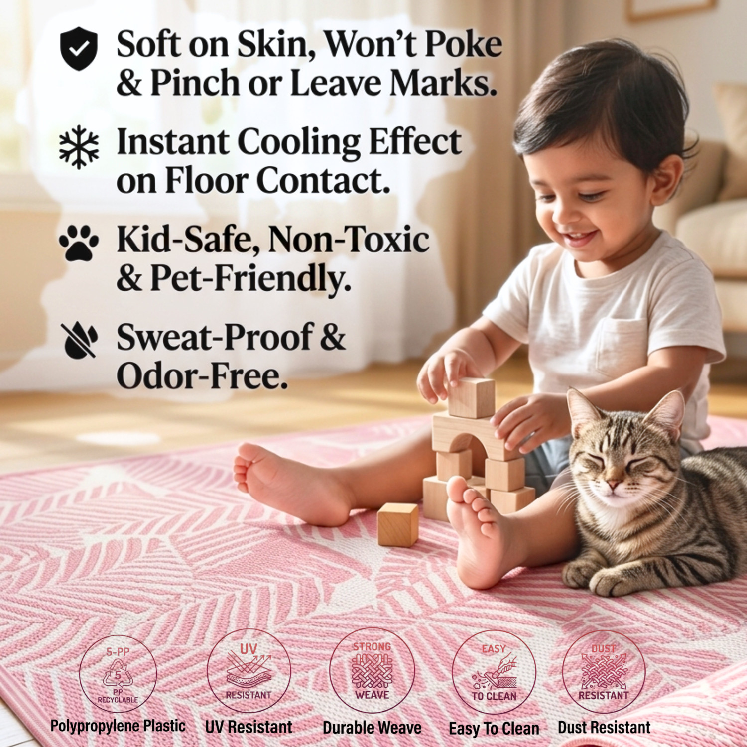 Image of IENARA PP (Polypropylene), Plastic Chatai Mat