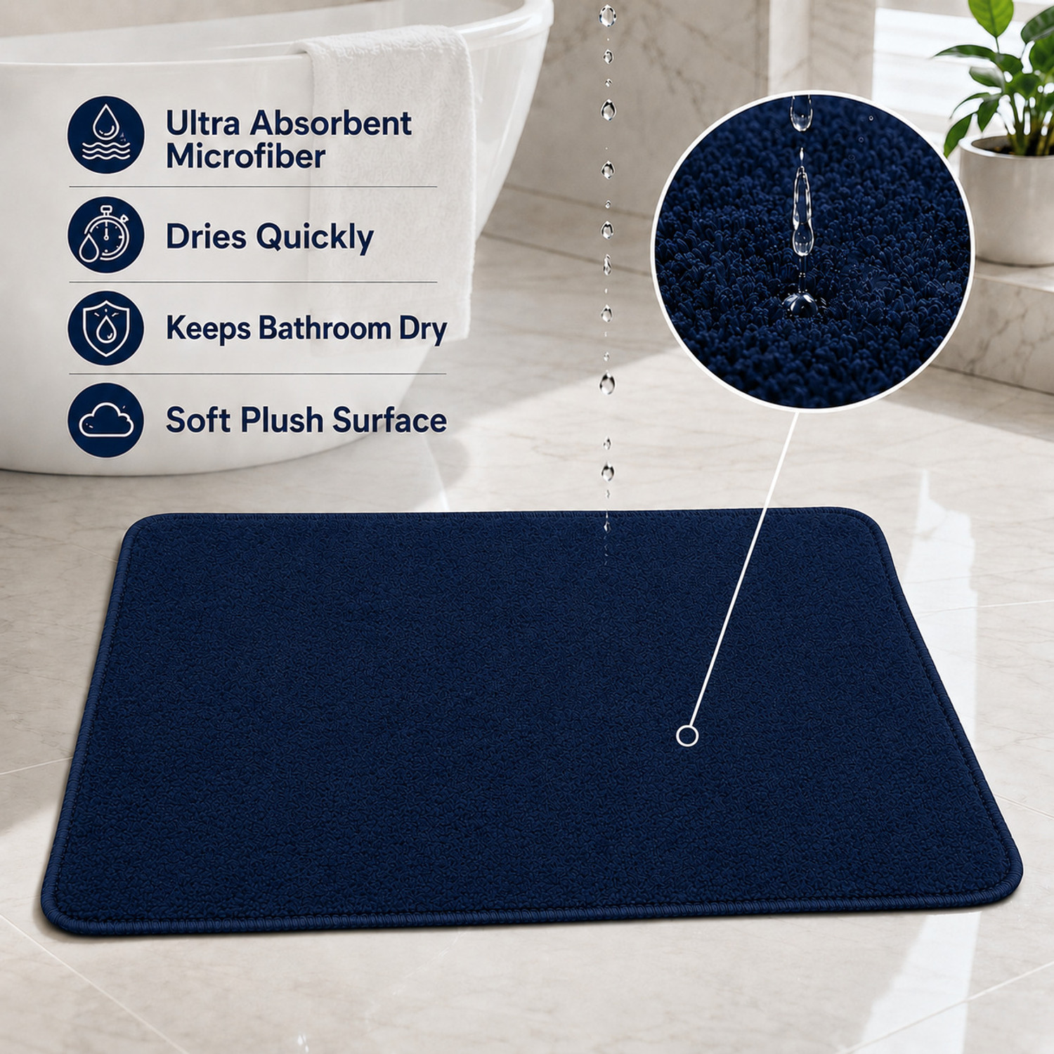 Image of Weava Home Microfiber Door & Floor Mat