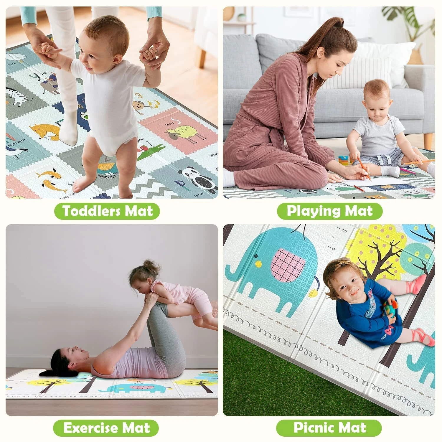Image of RRK IMPORT AND EXPORT Microfiber Baby Play Mat