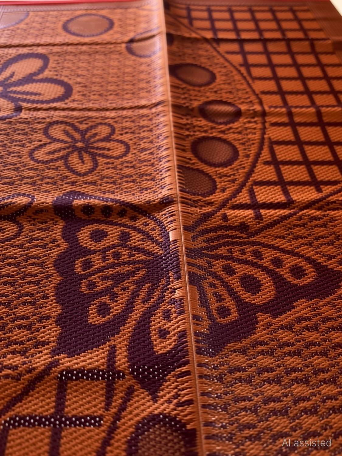 BGK PP Plastic Chatai Mat Yellow - Image 3