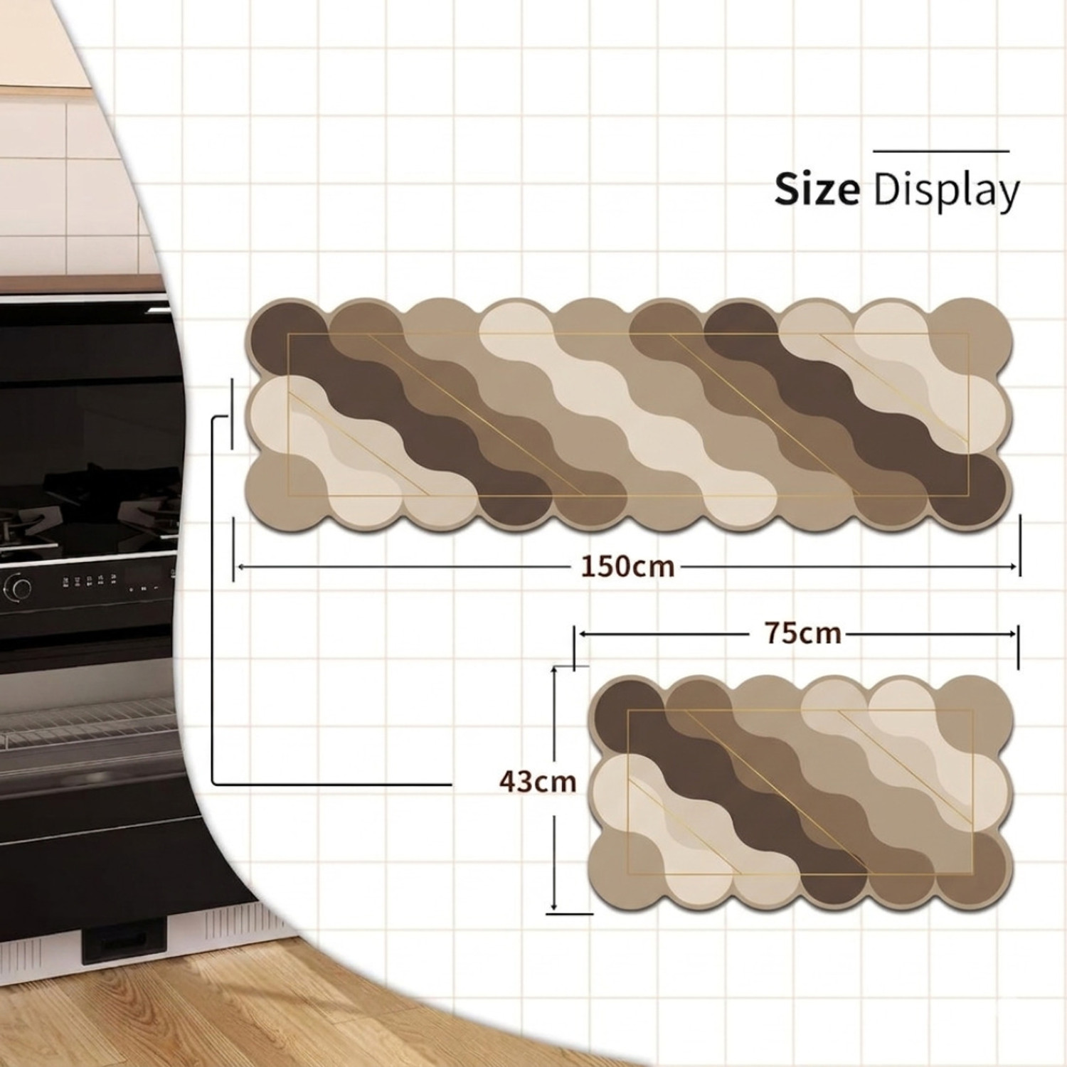 Image of AFTIVO Rubber Kitchen Mat