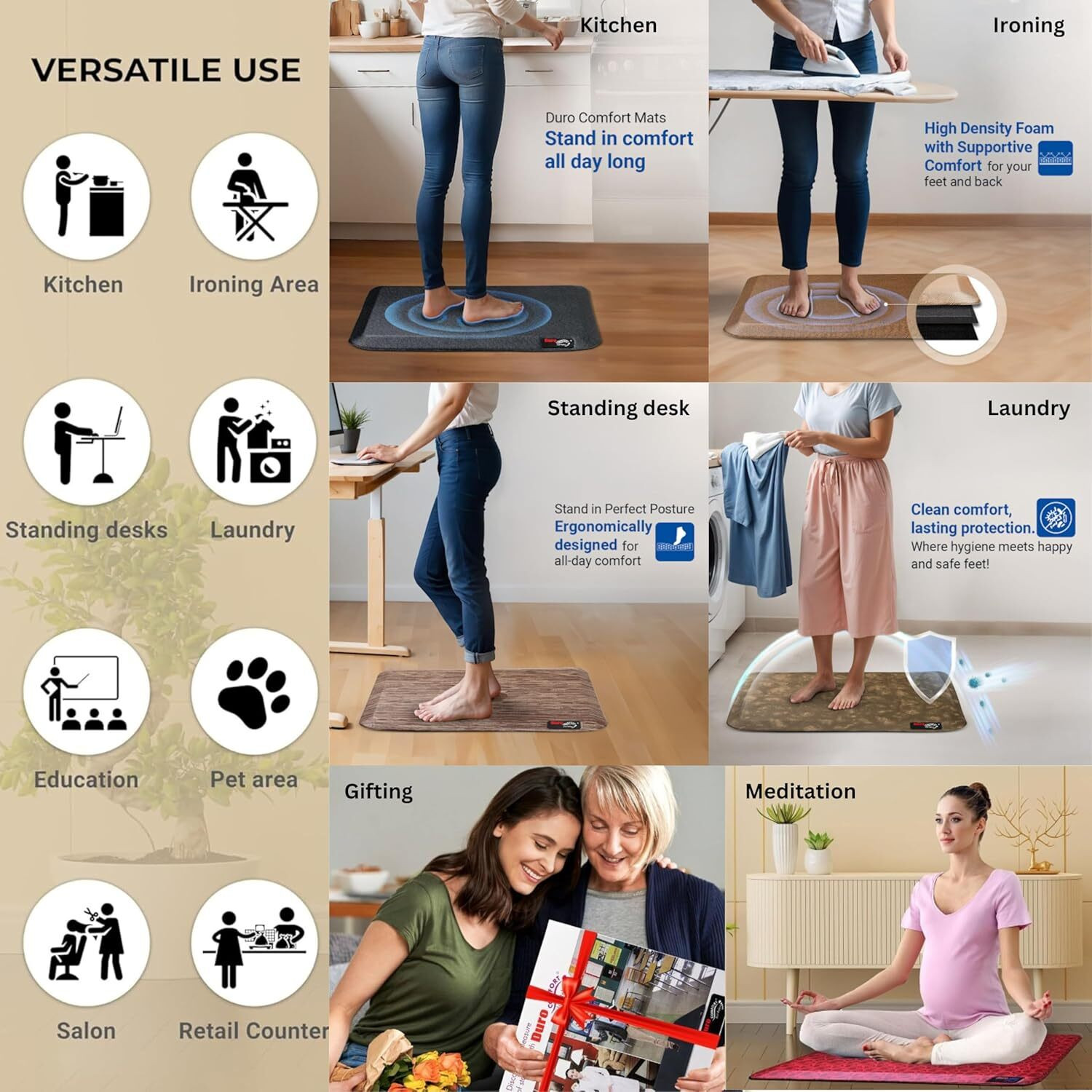 Image of Duro Comfort Just Relax Rubber Kitchen Mat