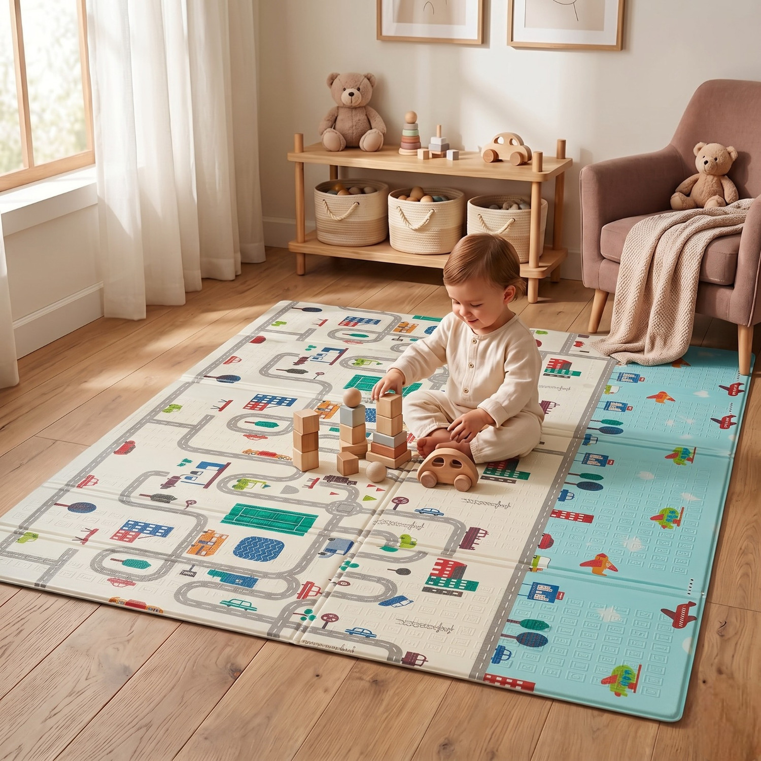 Image of Safe-o-kid Foam Baby Play Mat