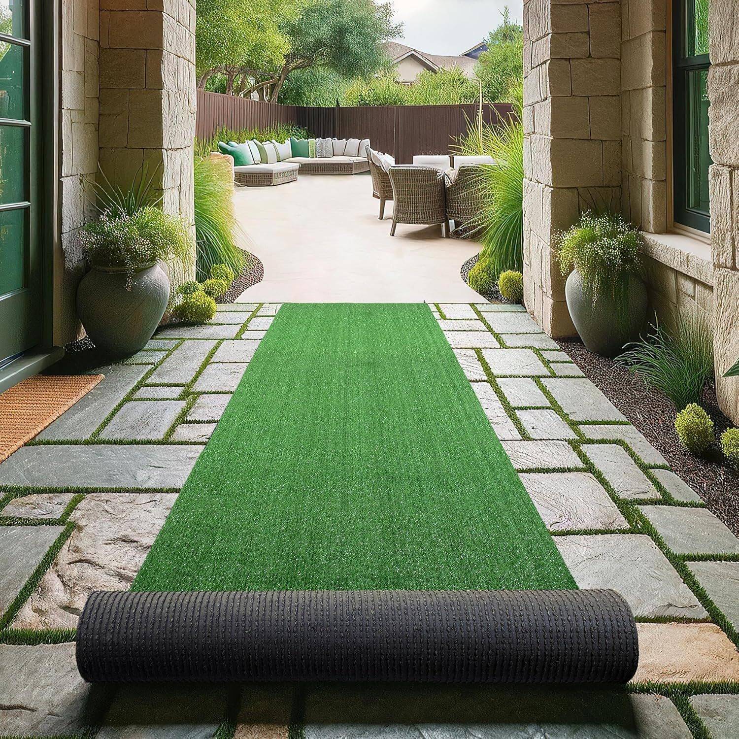 AAVAHAN Artificial Grass Floor Mat
