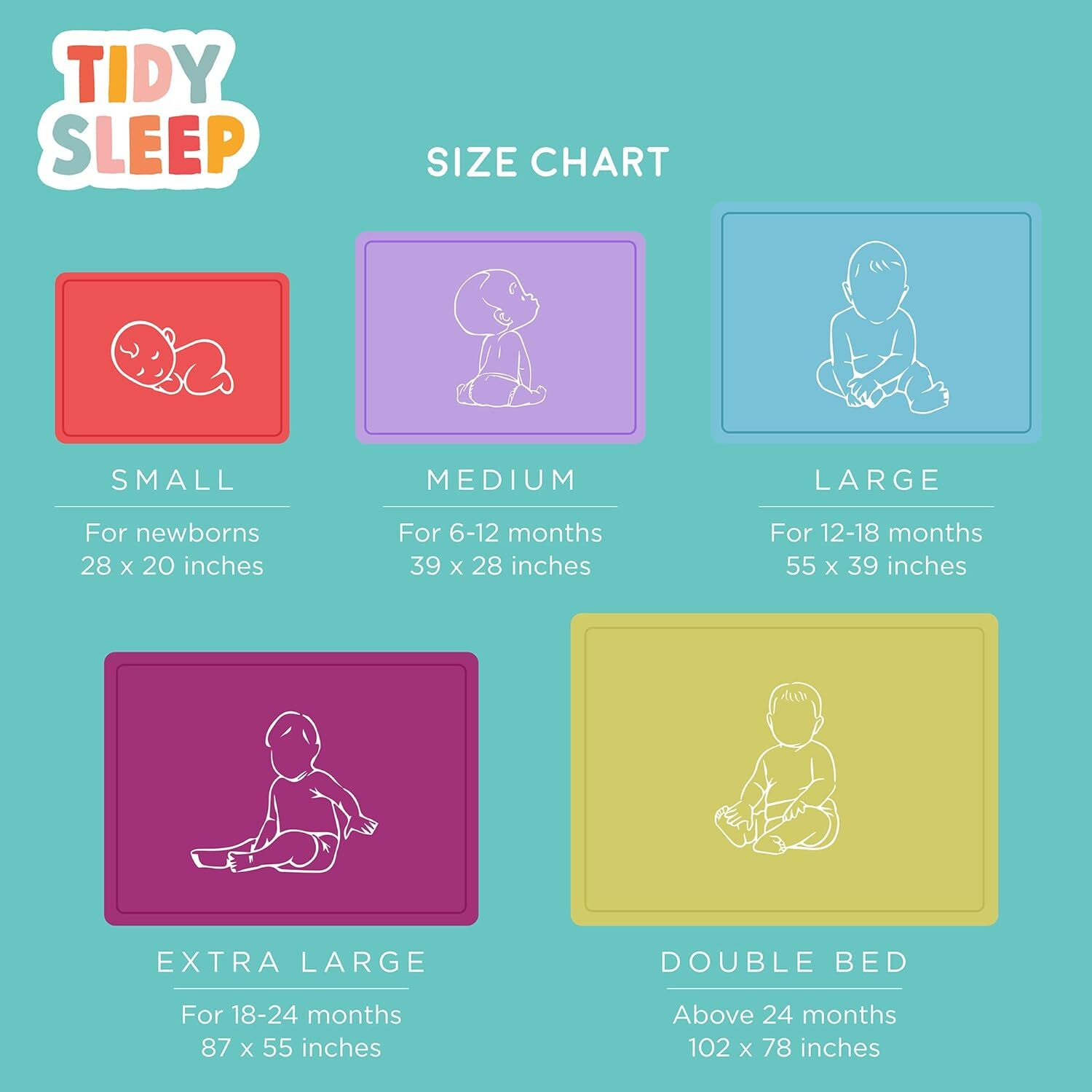 Image of TIDY SLEEP Fleece Baby Bed Protecting Mat