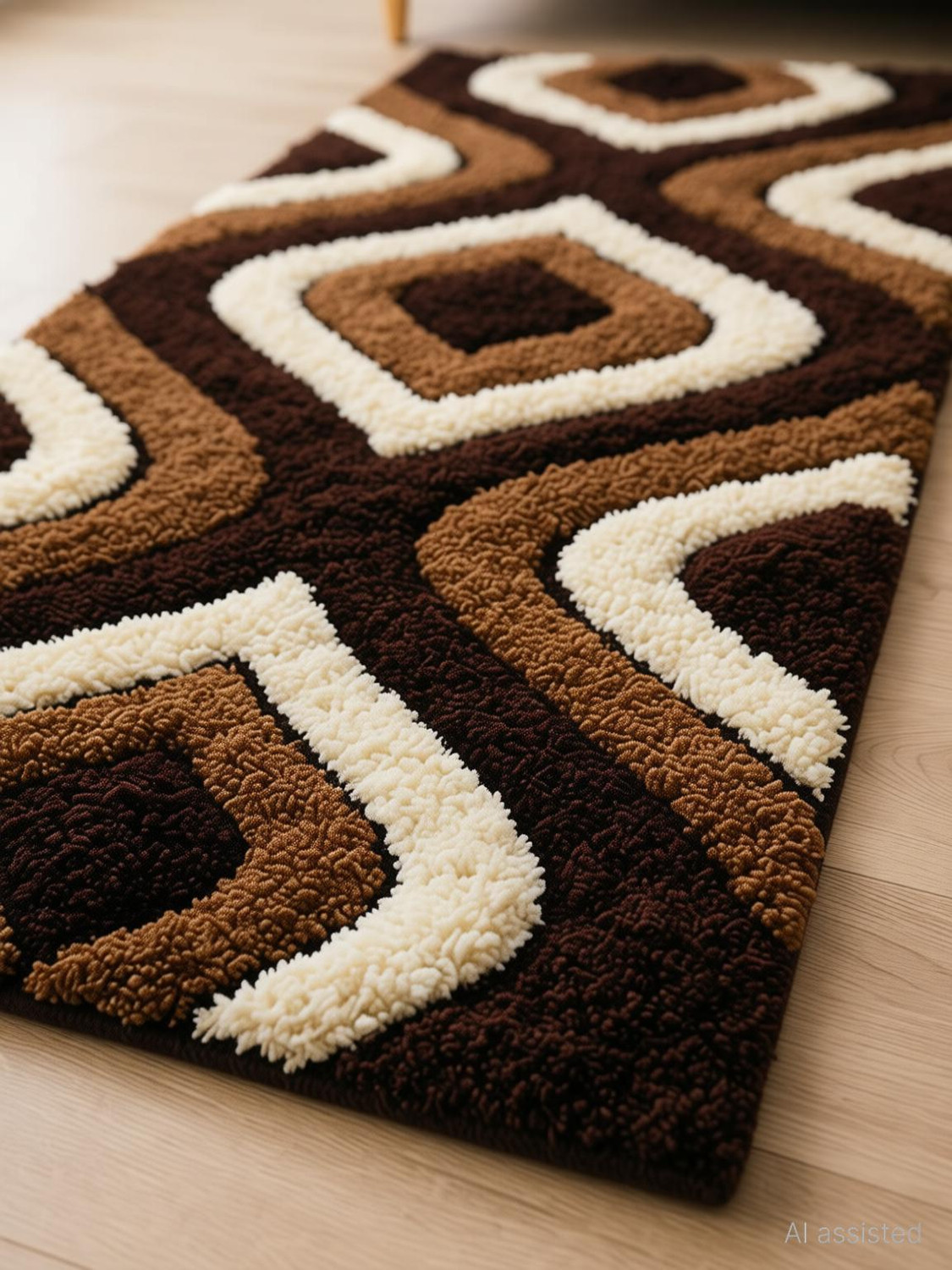 Image of VIKCLIQUE Microfiber Floor Mat (Brown, Extra Large)