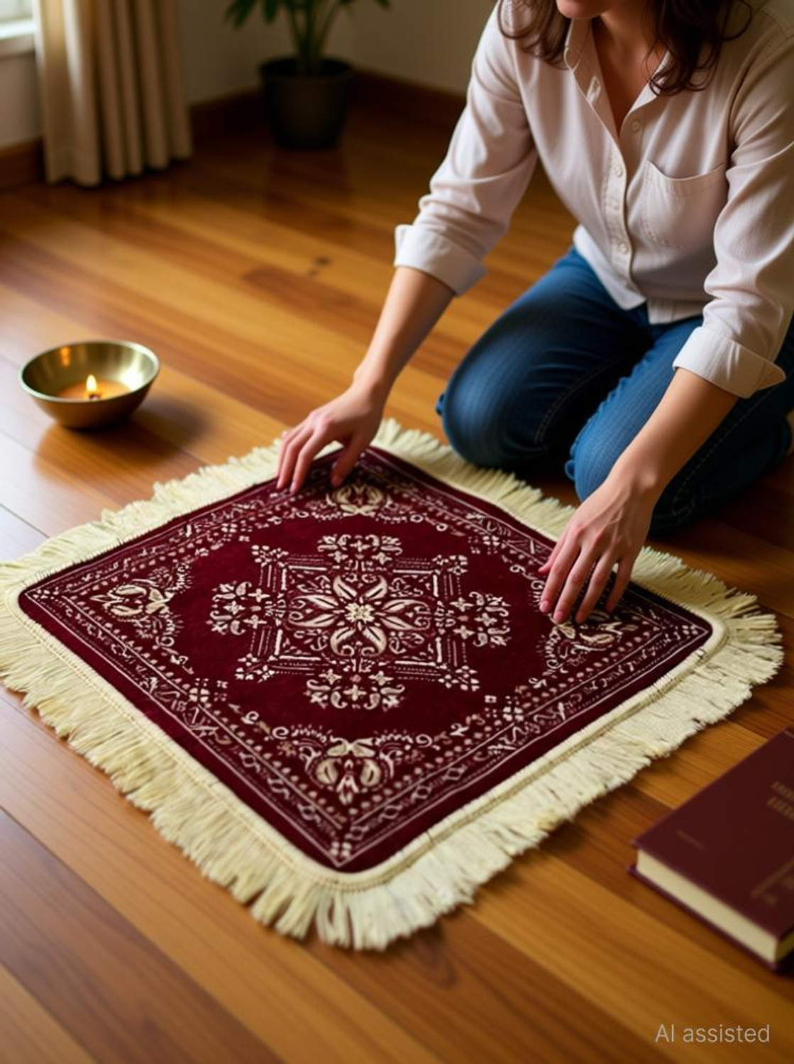 Image of Decor Home Velvet Prayer Mat