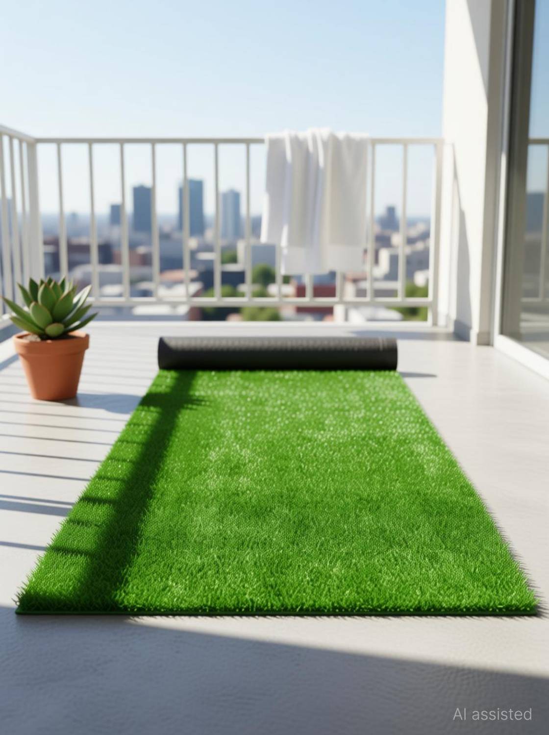 CHETANYA LOOMTEX Artificial Grass Floor Mat
