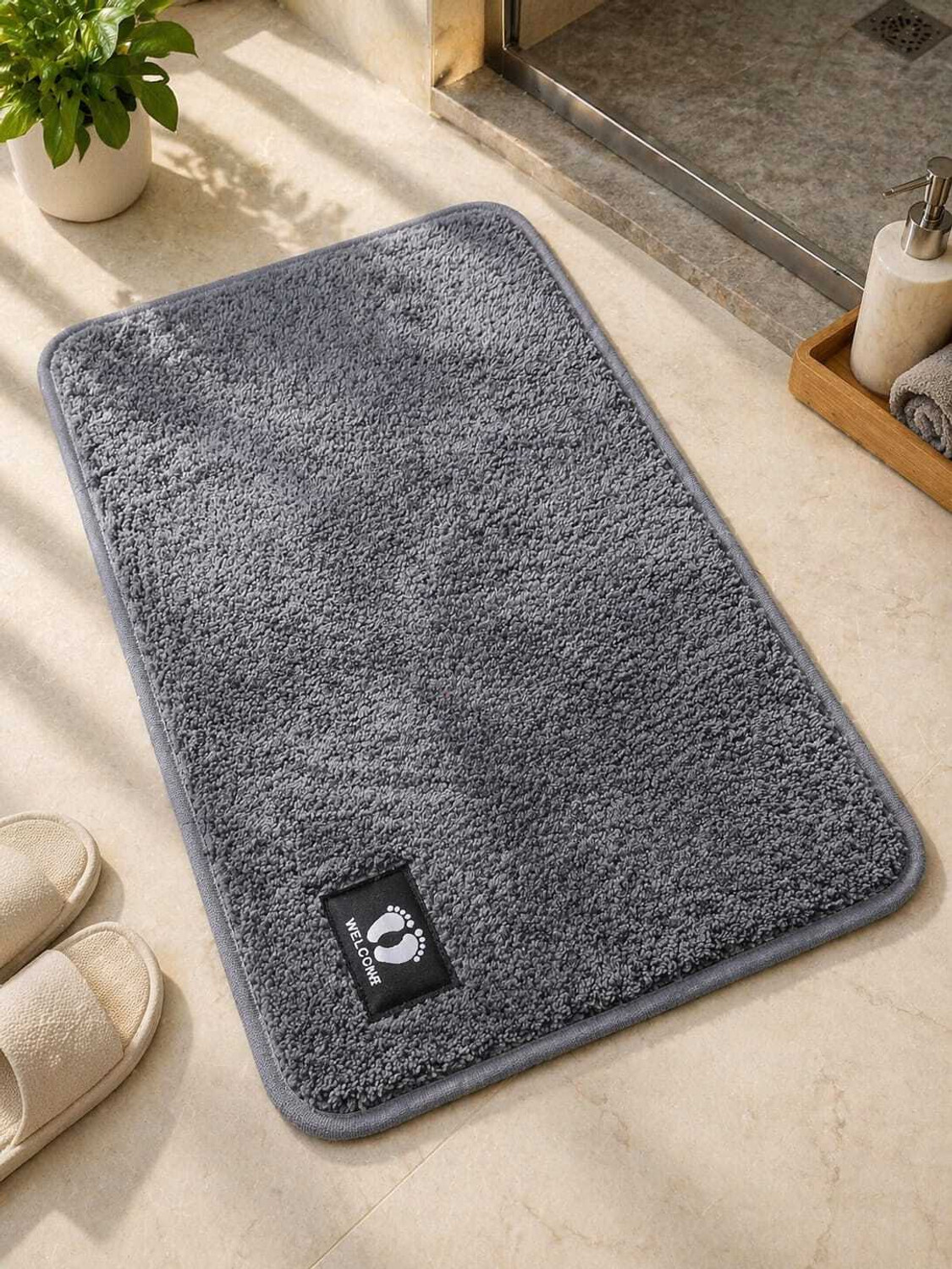 Image of Hanu Craft Microfiber, Polyester Door & Floor Mat