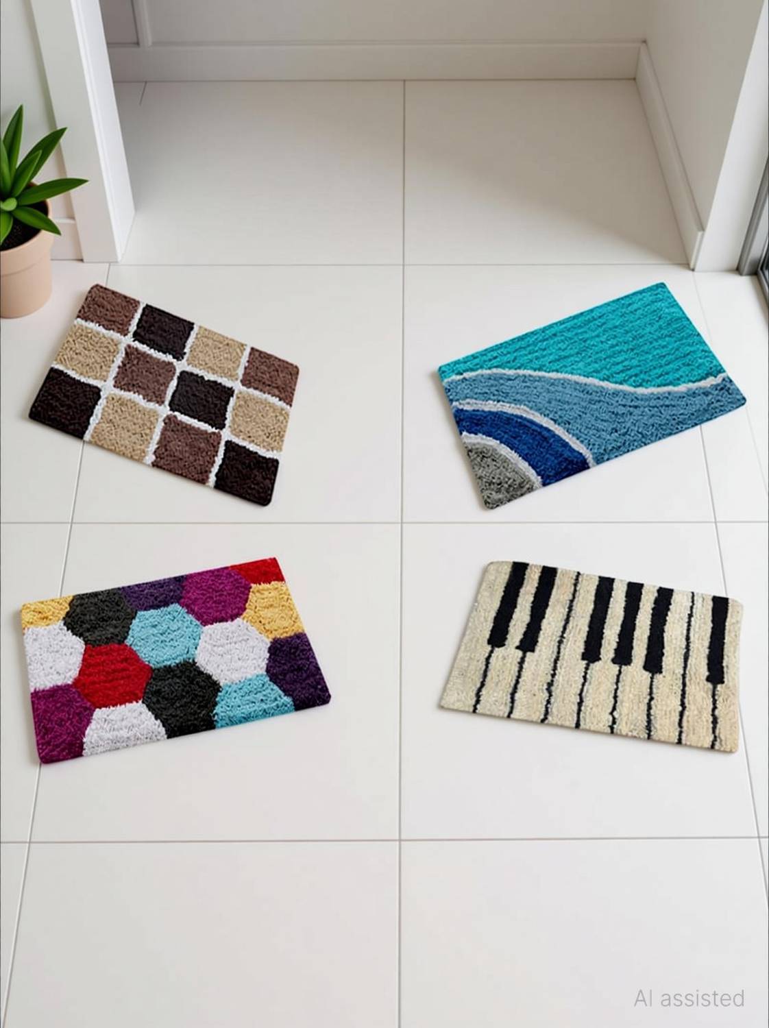 AAZEEM Cotton Door Mat