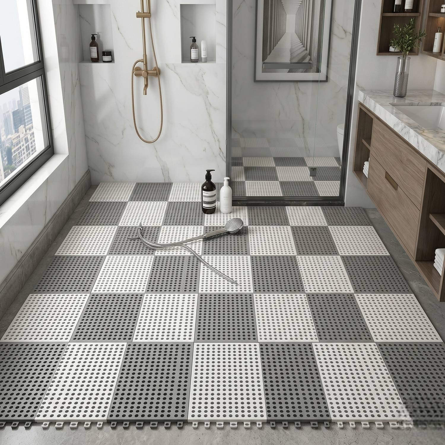 AKAIAH Rubber Floor Mat