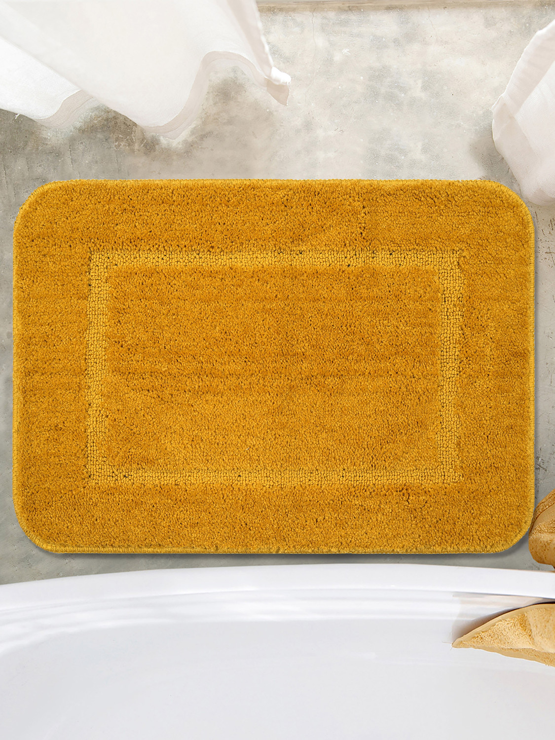 Image of Saral Home Microfiber Bathroom Mat