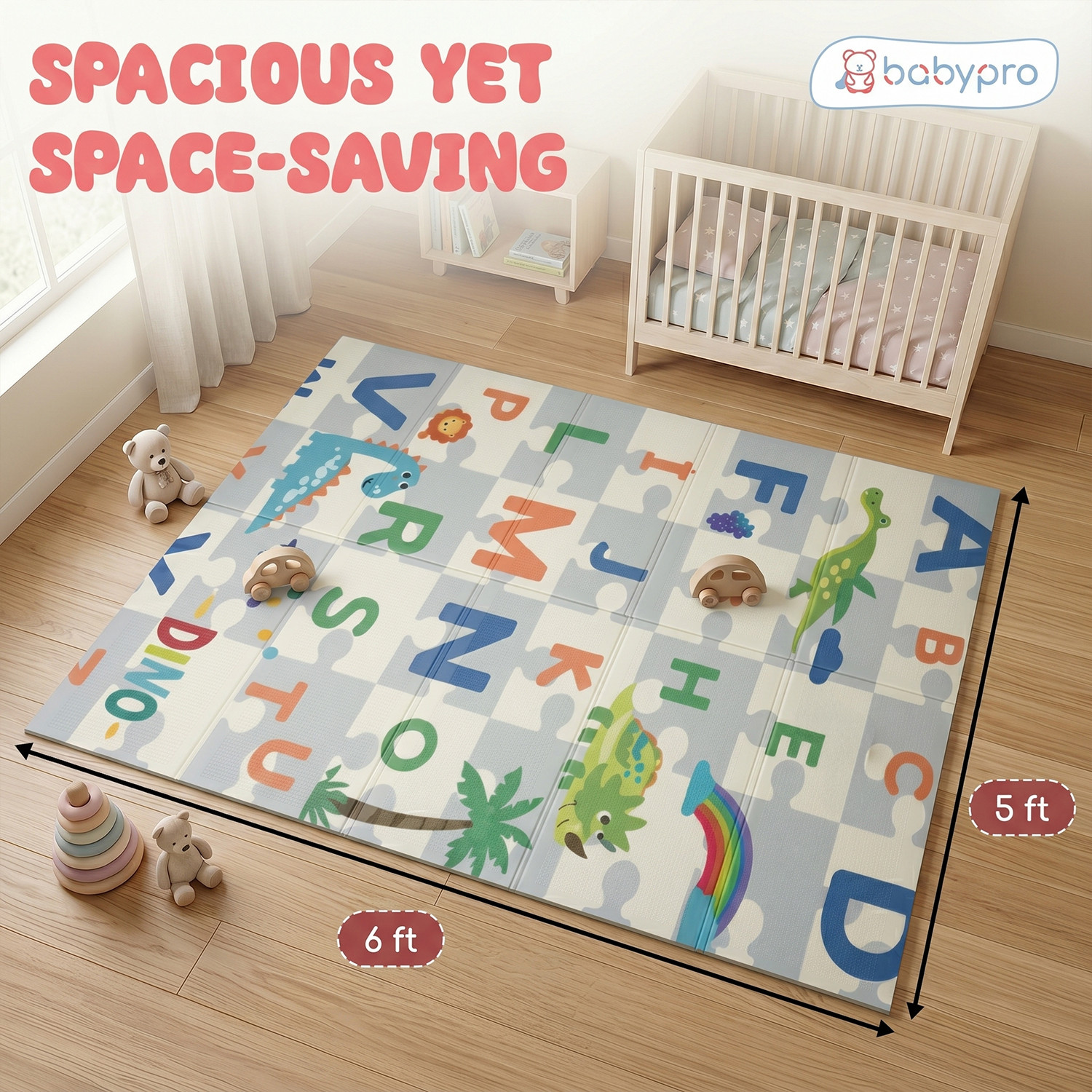 Image of BabyPro Foam Baby Play Mat