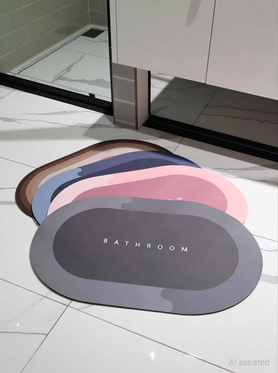 adjgang Silicone Bathroom Mat