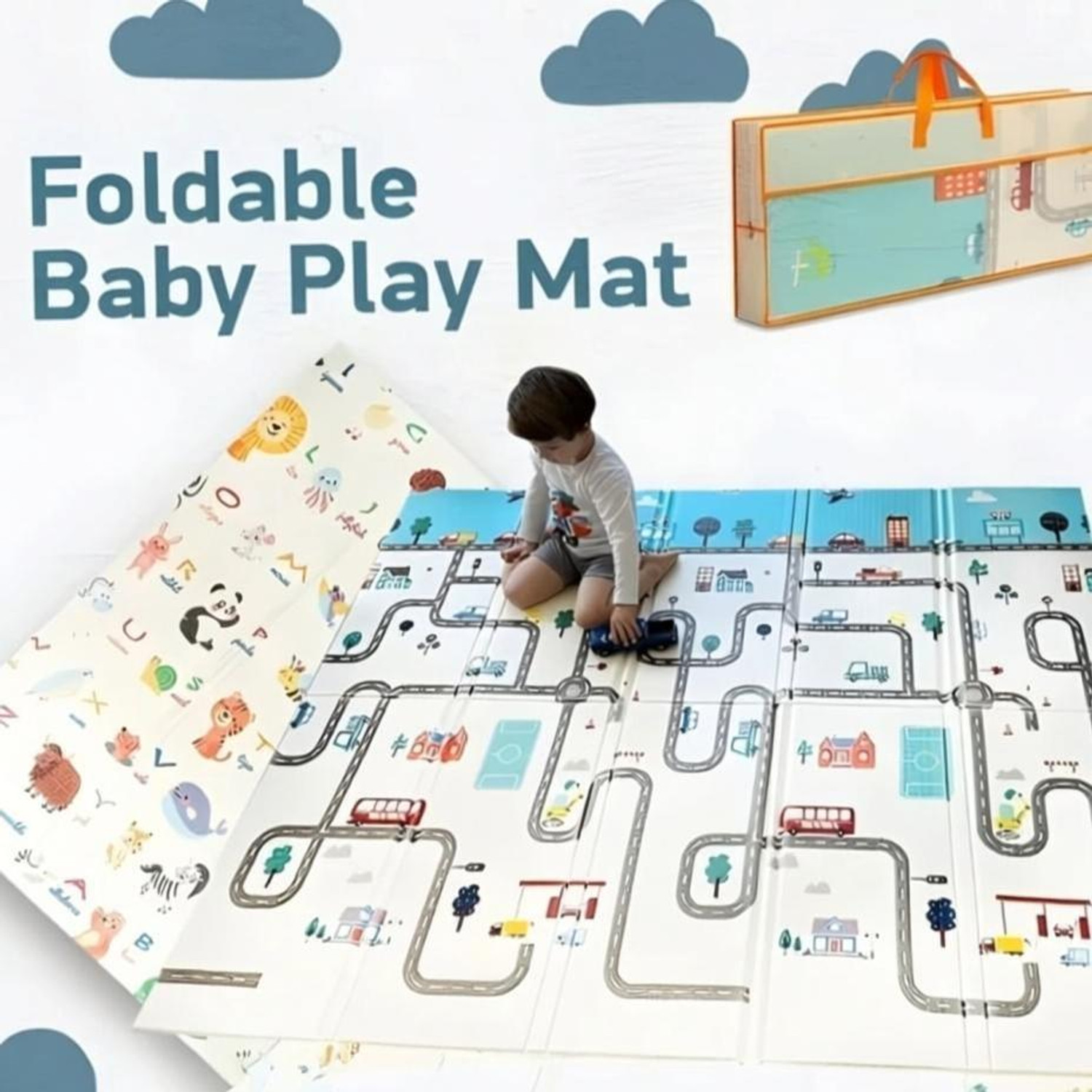 Image of Atllas export Cotton Baby Play Mat (Multicolor, Extra Large)