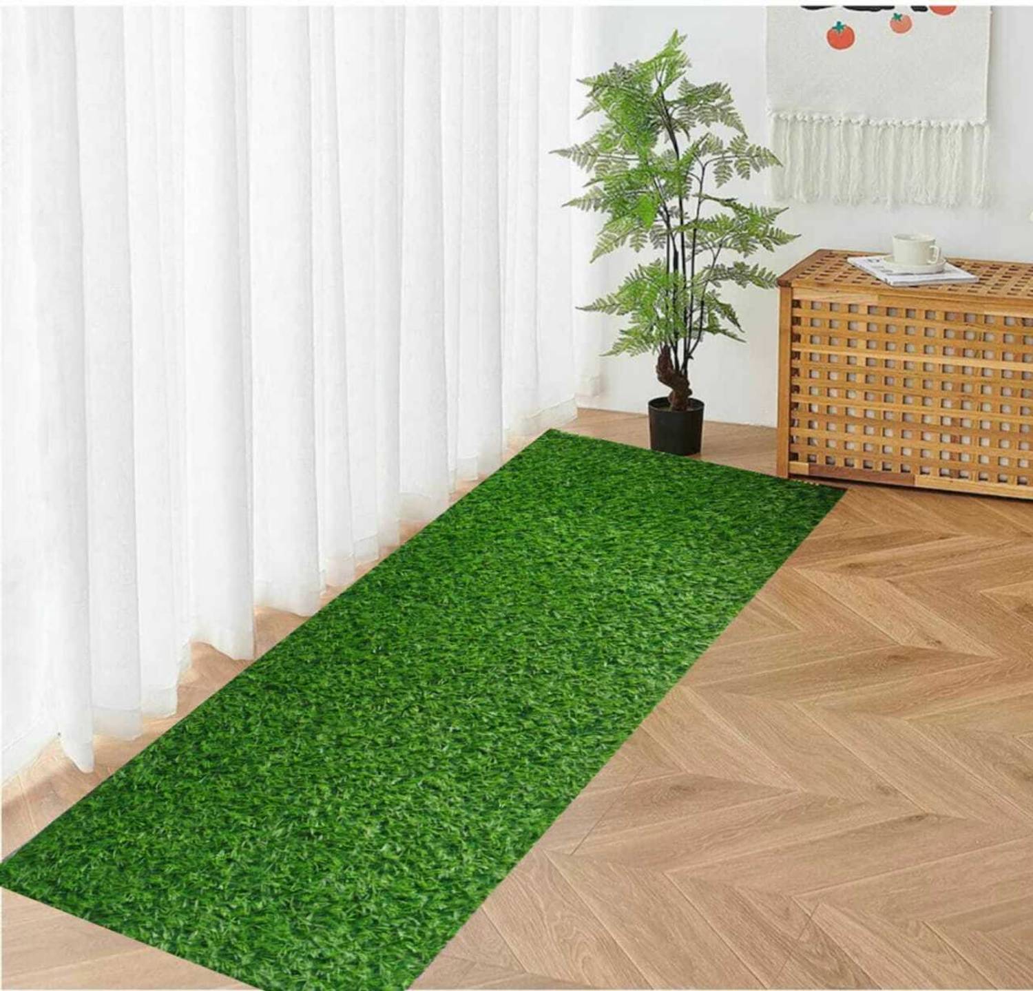 AAVAHAN Artificial Grass Floor Mat