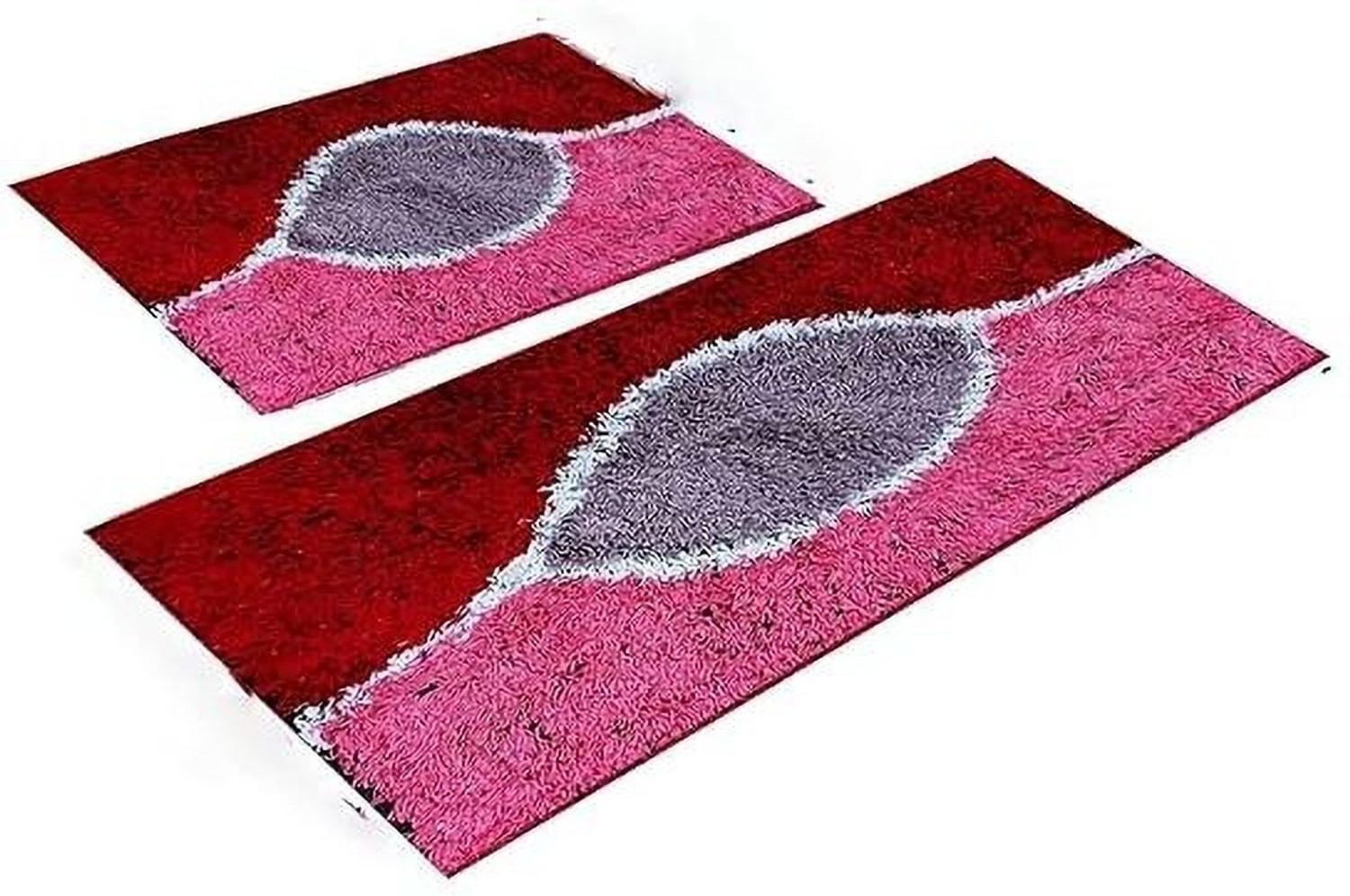 Image of DNSHJI Cotton Kitchen Mat (Multicolor, Pack of 2, Large)