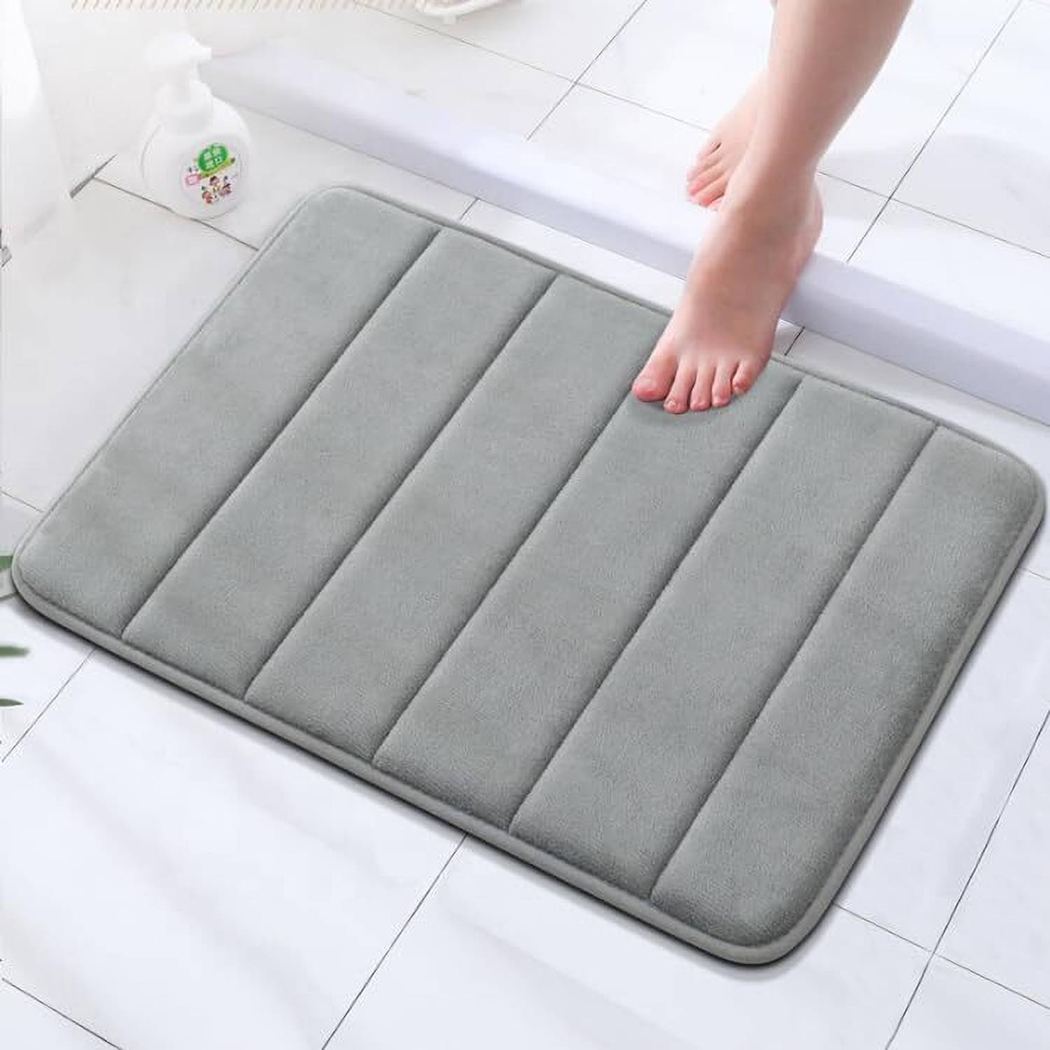 AD COLLECTION Microfiber Bathroom Mat