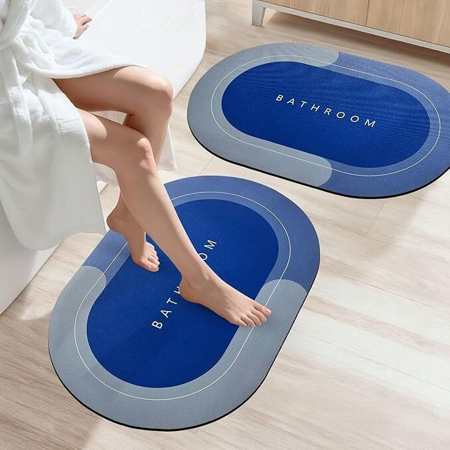 Image of Waterproof Rubber Bathroom Mat