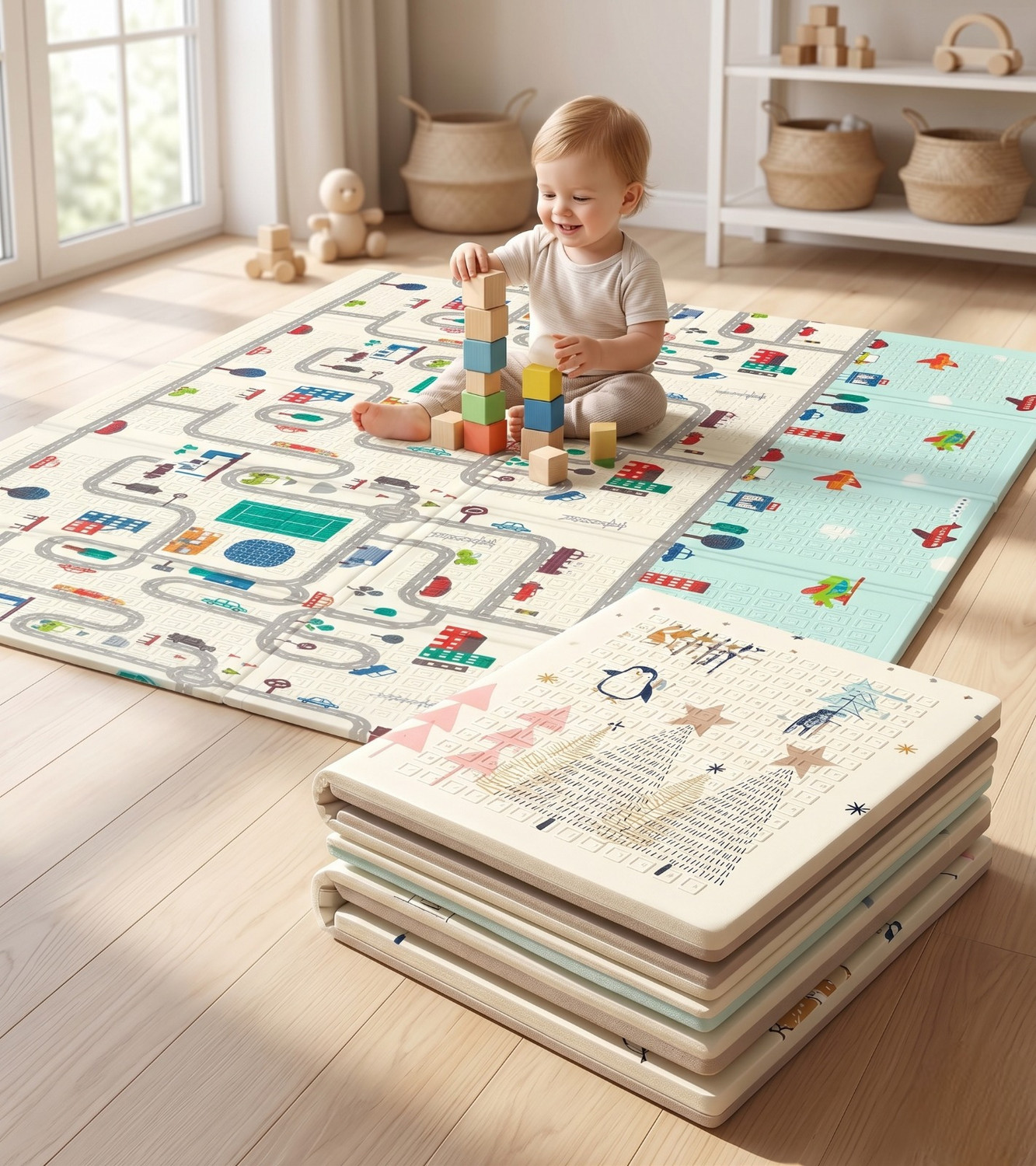 Image of Safe-o-kid Foam Baby Play Mat