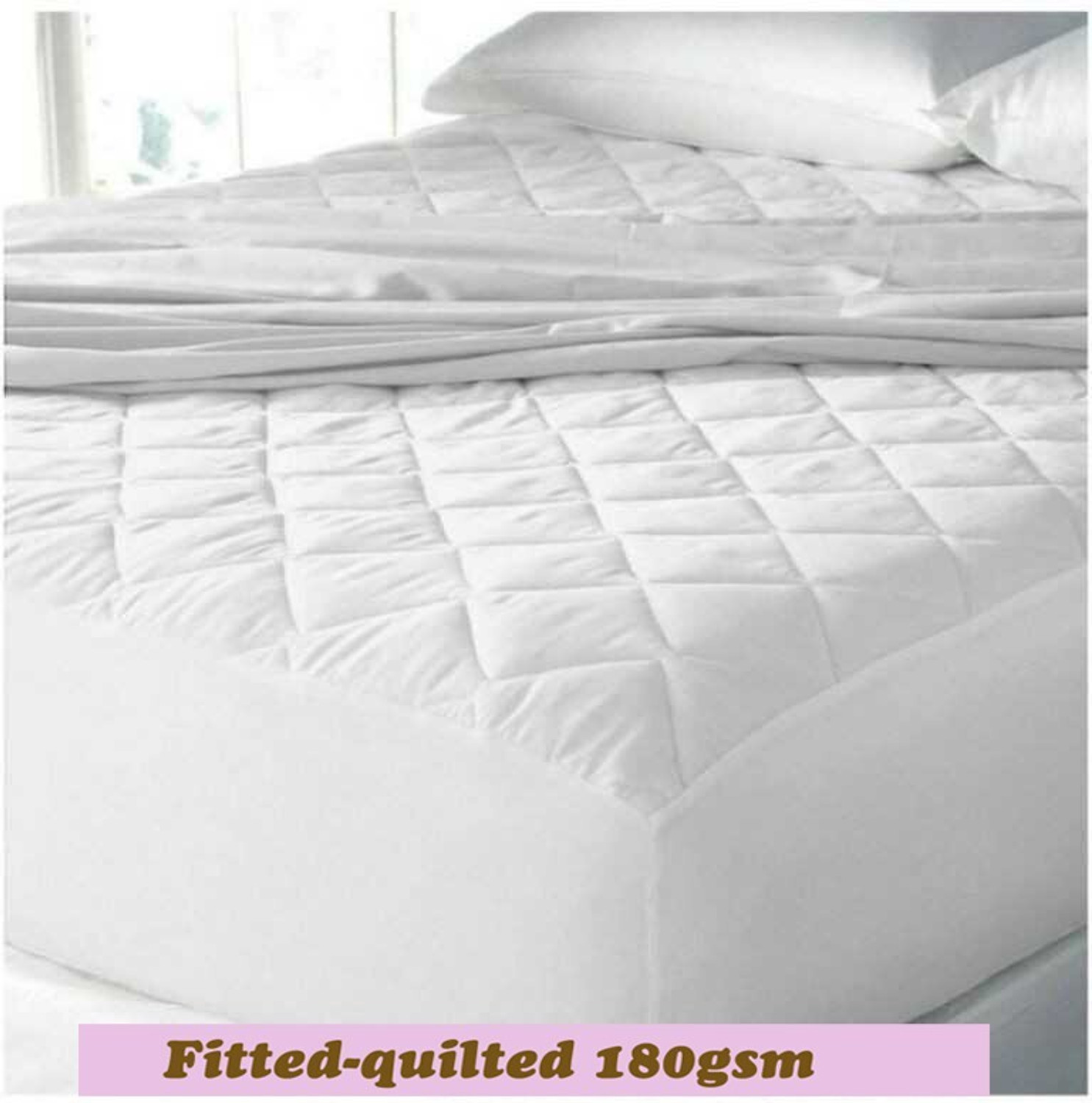 Image of CRAZY WORLD Double, King Size Fitted Nylon, Polyster Breathable, Stretchable, Waterproof Mattress Cover