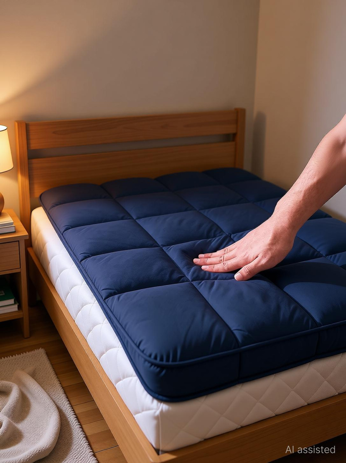 Image of CRAZY WORLD Double, Queen Size Fitted Micro Breathable, Stretchable, Waterproof Mattress Cover