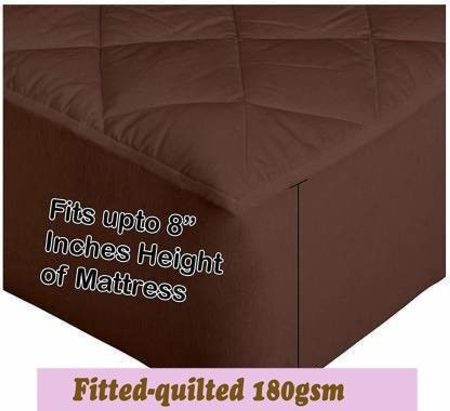 Image of CRAZY WORLD Double, King Size Fitted Nylon, Polyster Breathable, Stretchable, Waterproof Mattress Cover