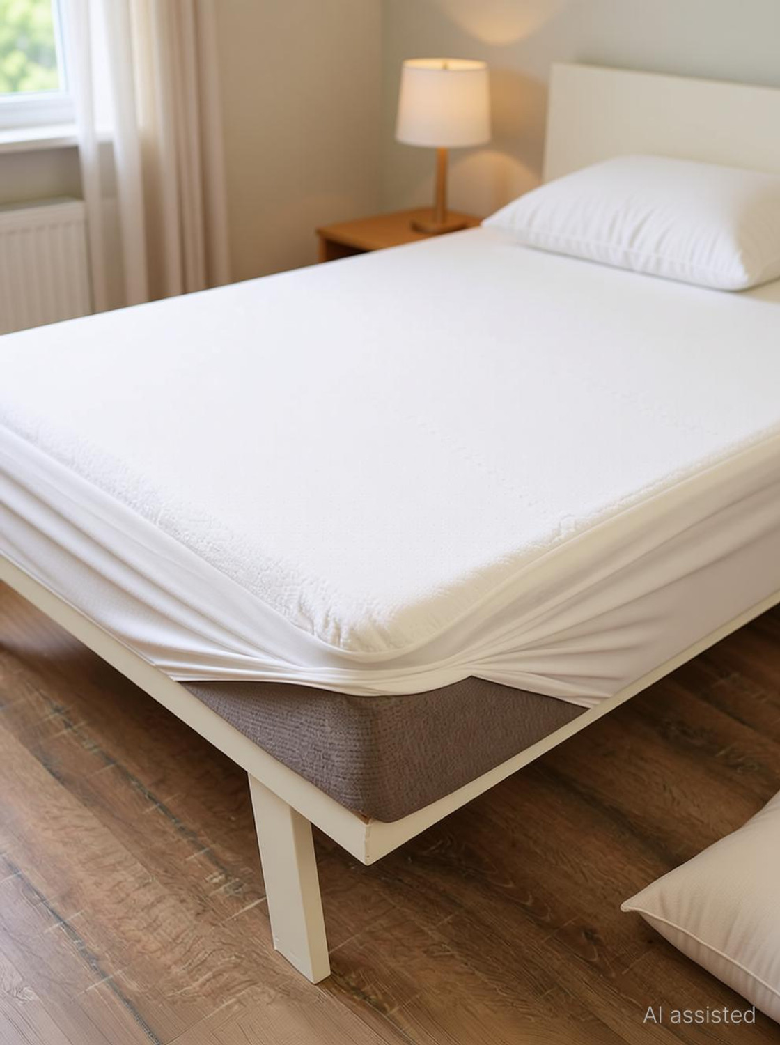 Wakefit King Size Fitted Terry Cotton Waterproof, Stretchable, Breathable Mattress Cover
