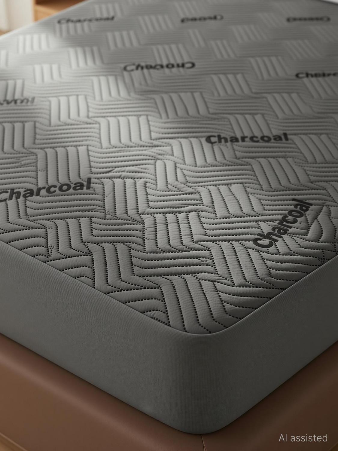 Image of AYKA Double Size Fitted Organic Cotton Waterproof, Breathable, Stretchable Mattress Cover