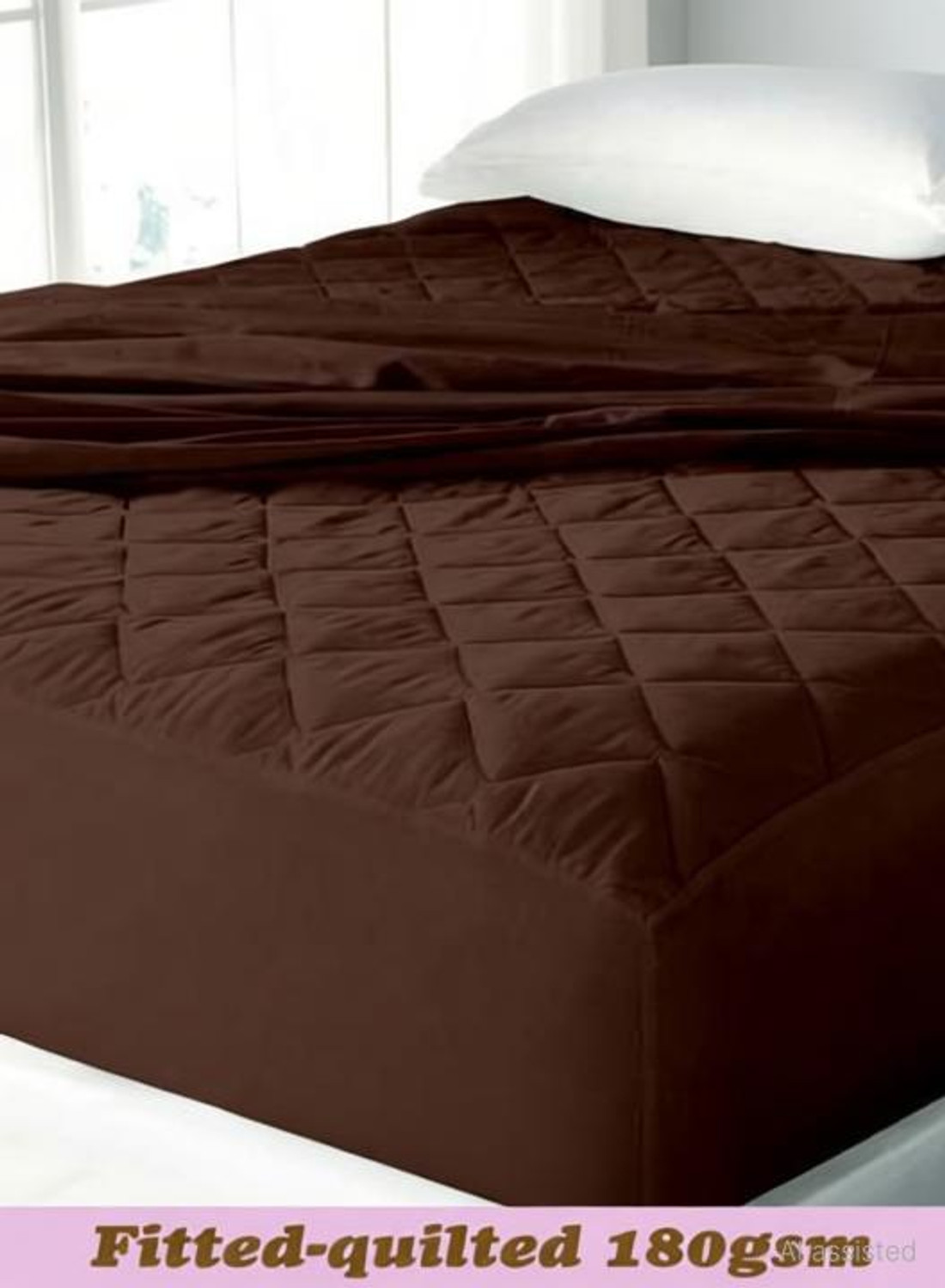 Image of CRAZY WORLD Double, Queen Size Fitted Nylon, Polyster Breathable, Stretchable, Waterproof Mattress Cover