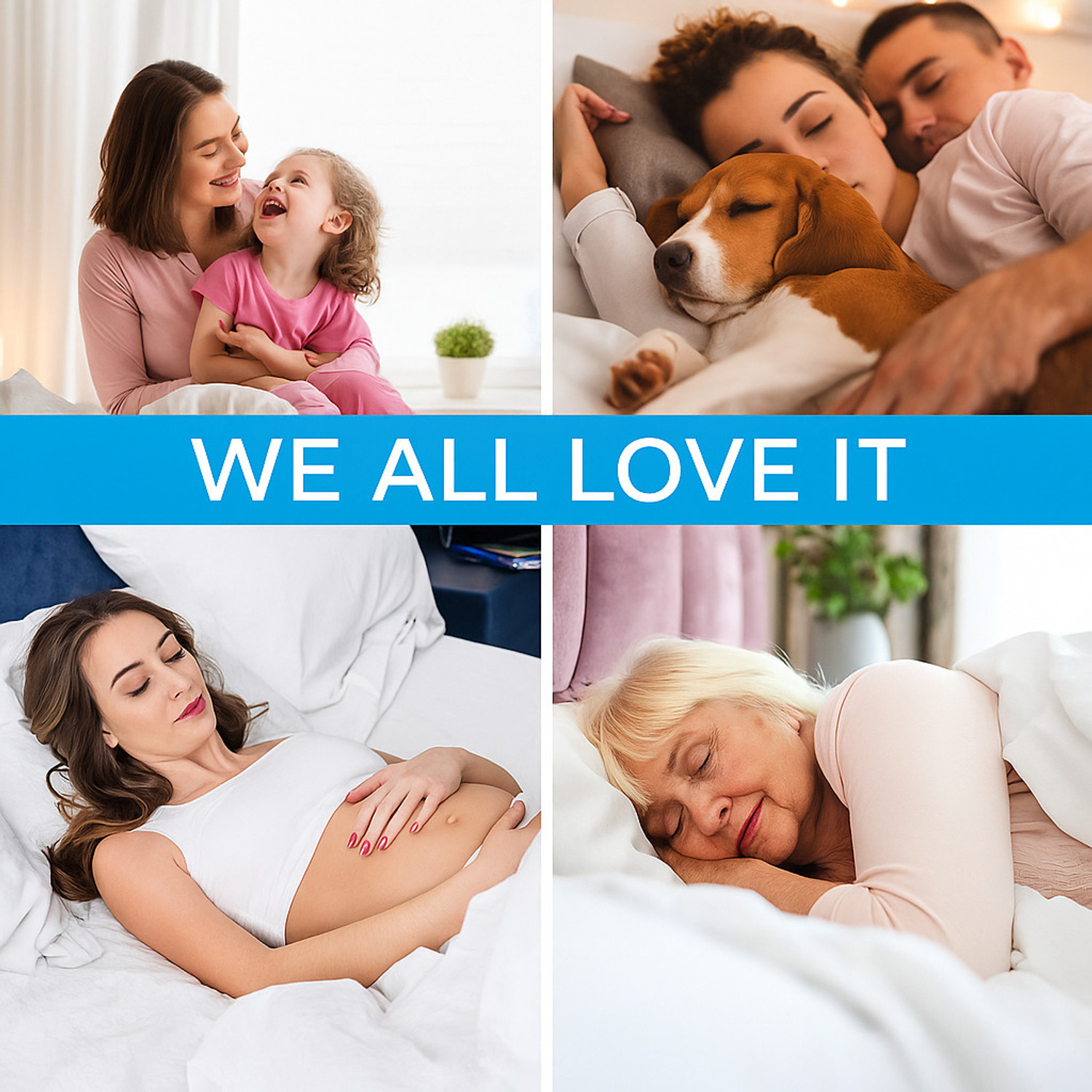 Image of CROSPO Double Size Fitted Cotton Breathable, Stretchable, Waterproof Mattress Cover