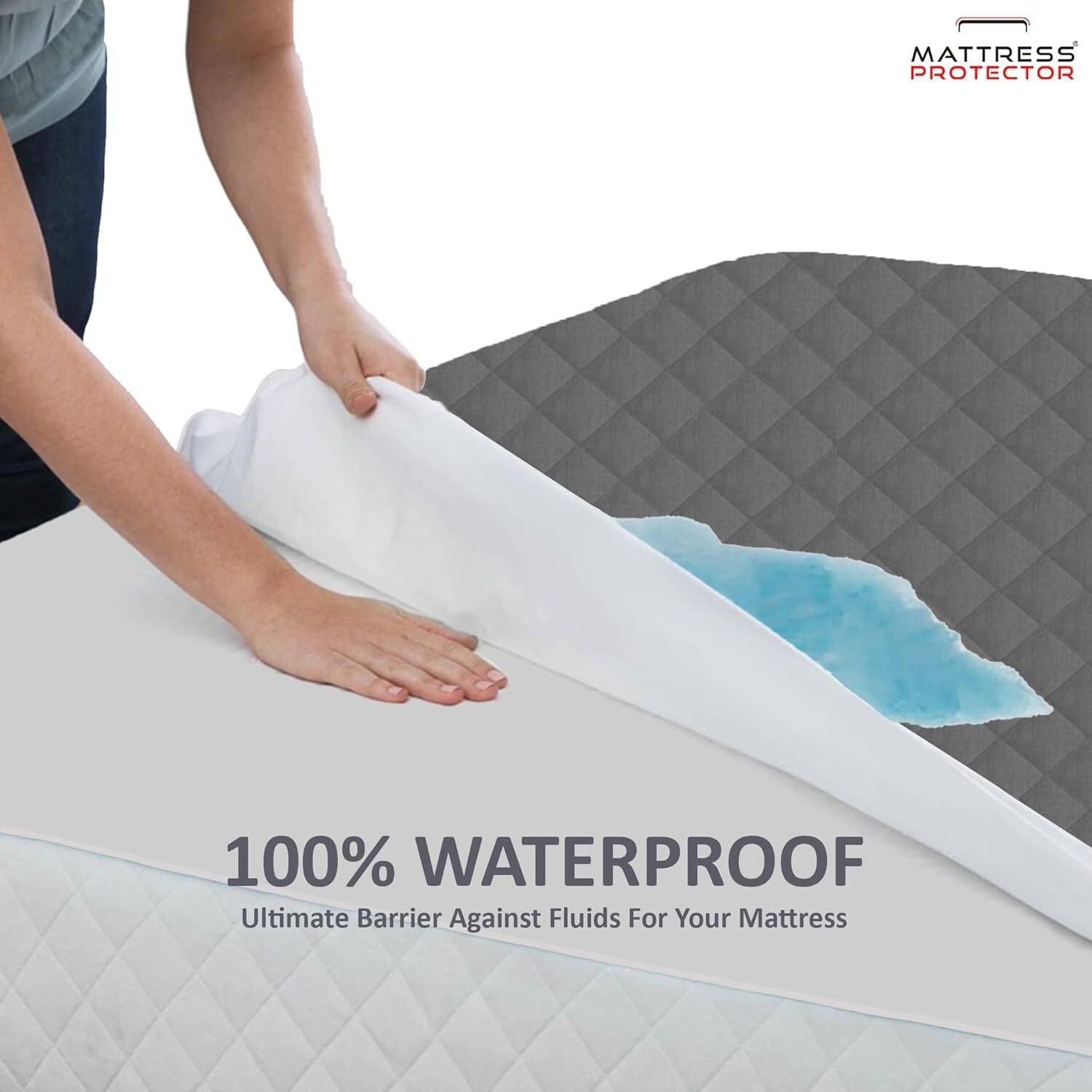 Mattress King Size Polycotton Waterproof Protector - Image 5