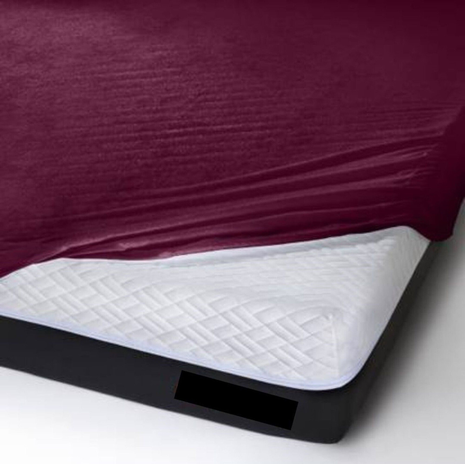 Image of EVERDECOR Double Size Fitted Terry Cotton Breathable, Stretchable, Waterproof Mattress Cover