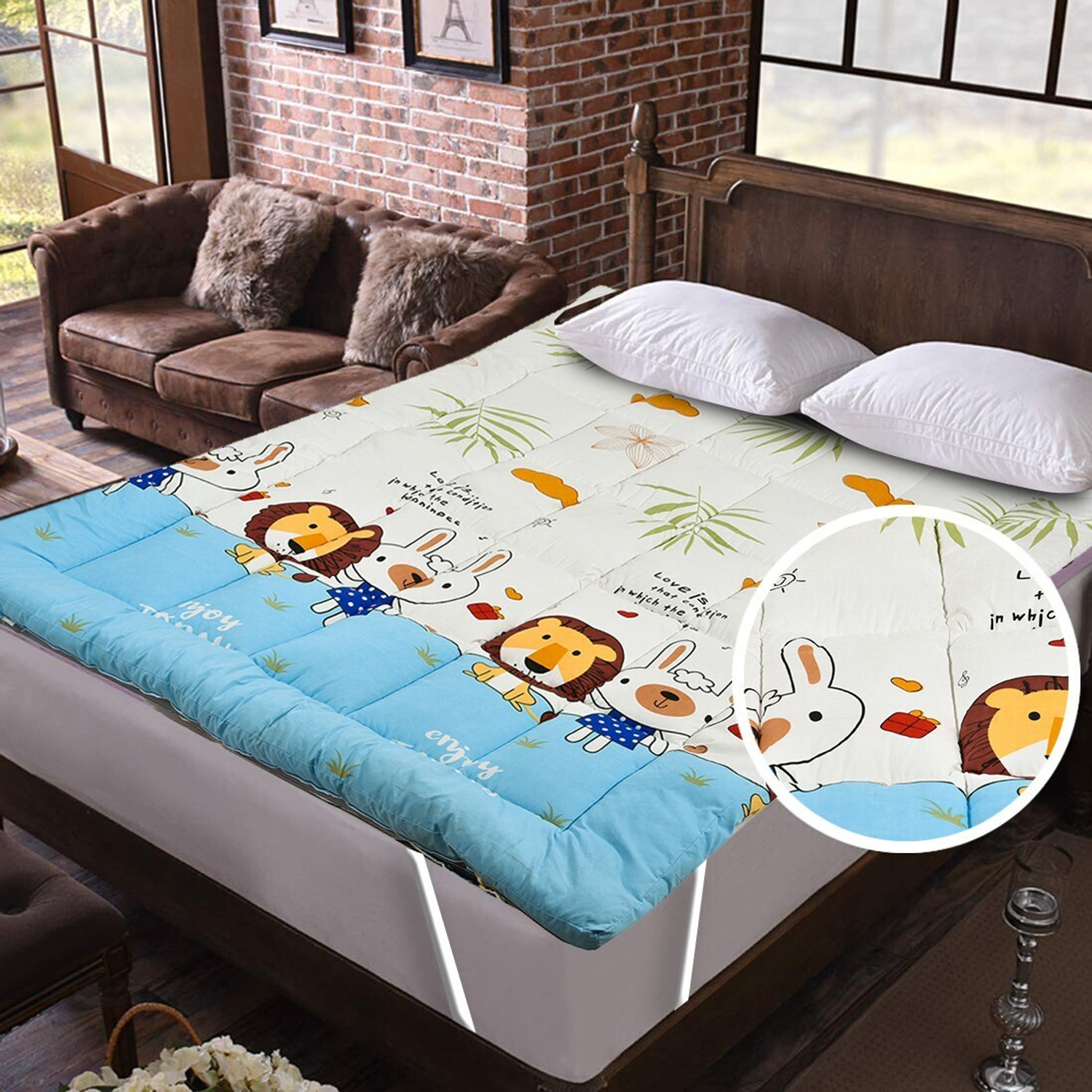 Image of Flipkart SmartBuy Queen Size Cotton Breathable Mattress Topper