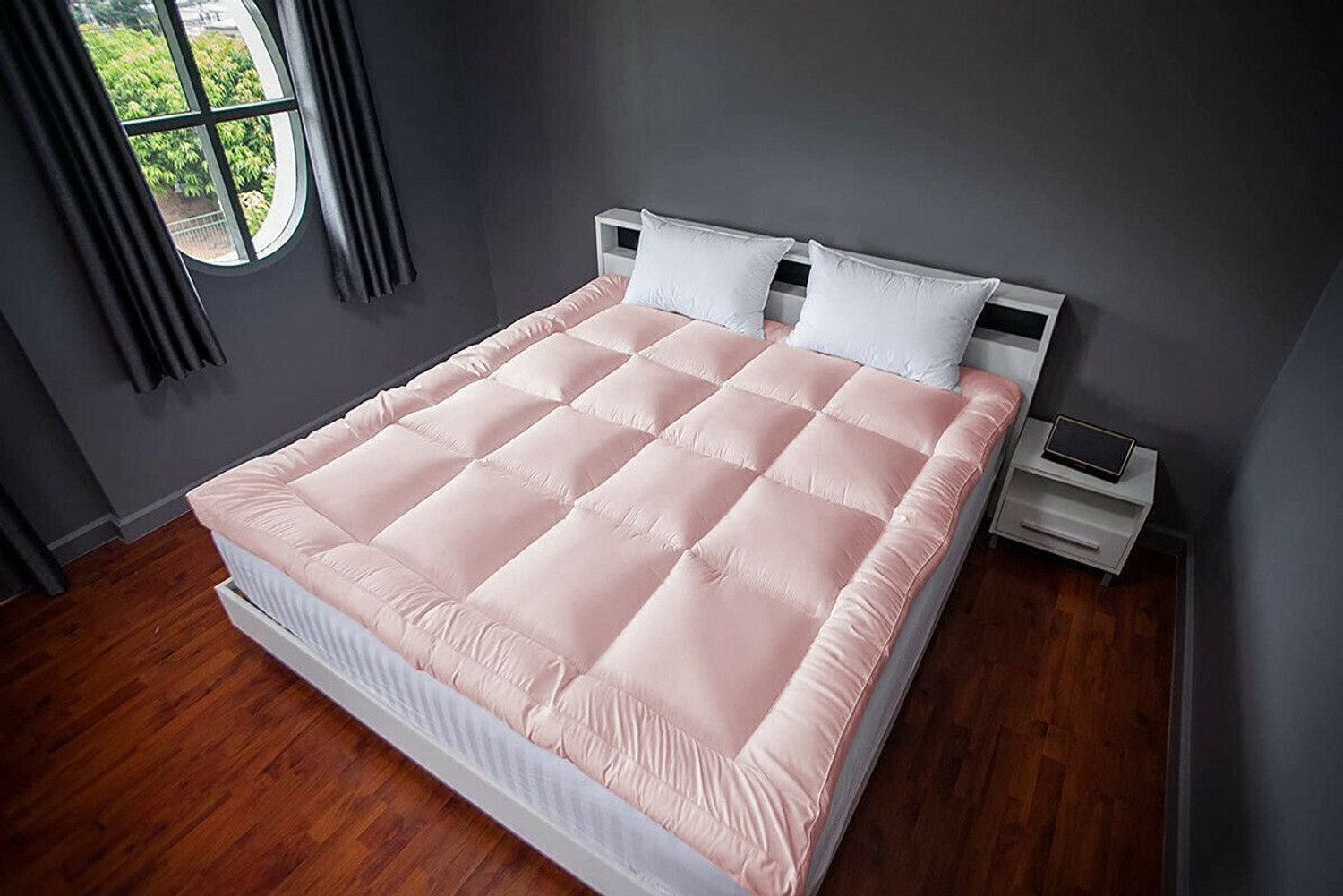 Image of Jaipurlinen 3 inch (7.62 cm) King Size Microfibre Breathable Mattress Topper