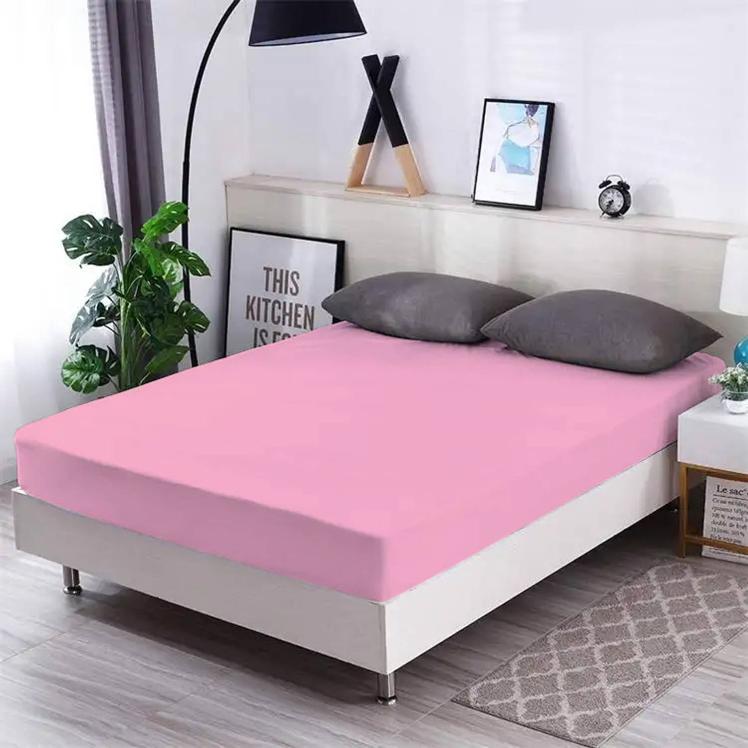 AVI Queen Size Fitted Terry Cotton Breathable, Stretchable, Waterproof Mattress Cover