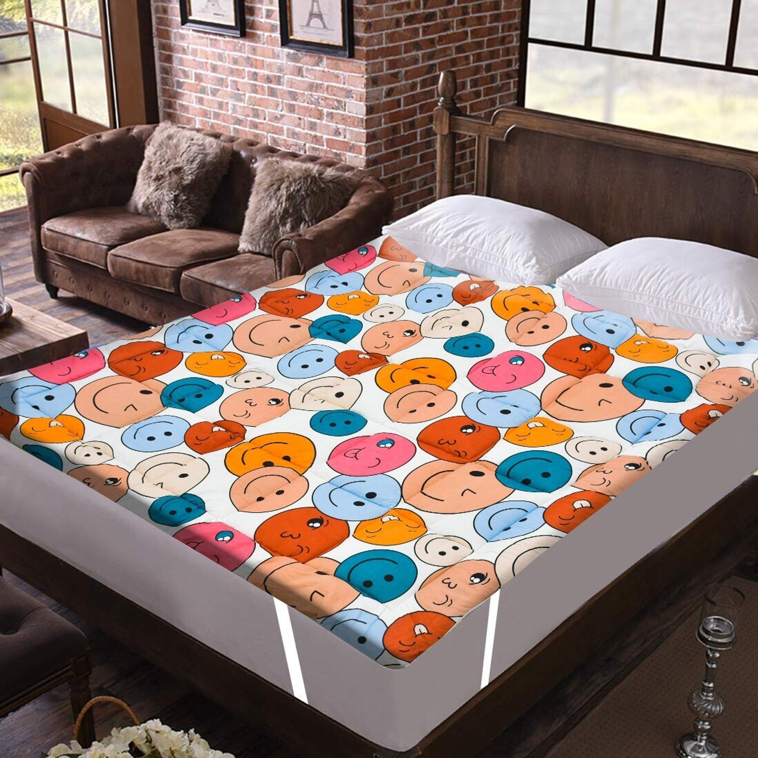 Image of Flipkart SmartBuy 3 inch (7.62 cm) Queen Size Cotton Breathable Mattress Topper